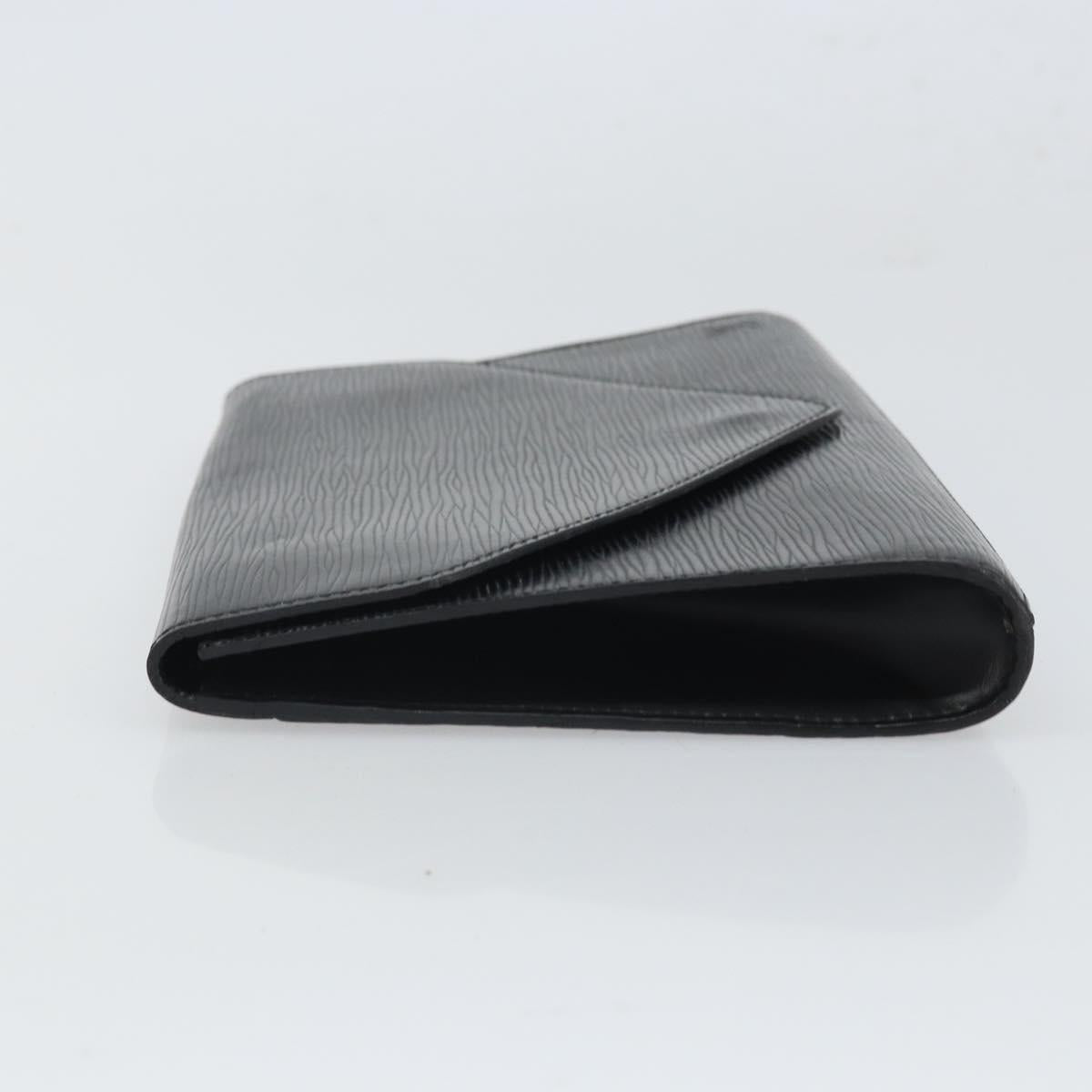 LOUIS VUITTON Epi Art Deco Clutch Bag Black M52632 LV Auth 168234