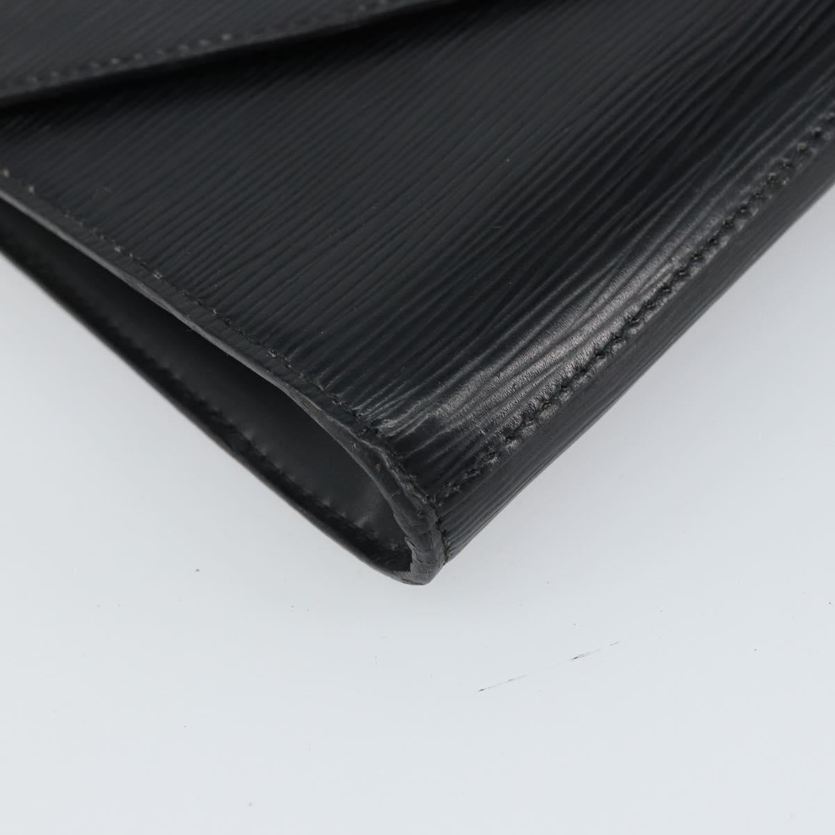 LOUIS VUITTON Epi Art Deco Clutch Bag Black M52632 LV Auth 168234