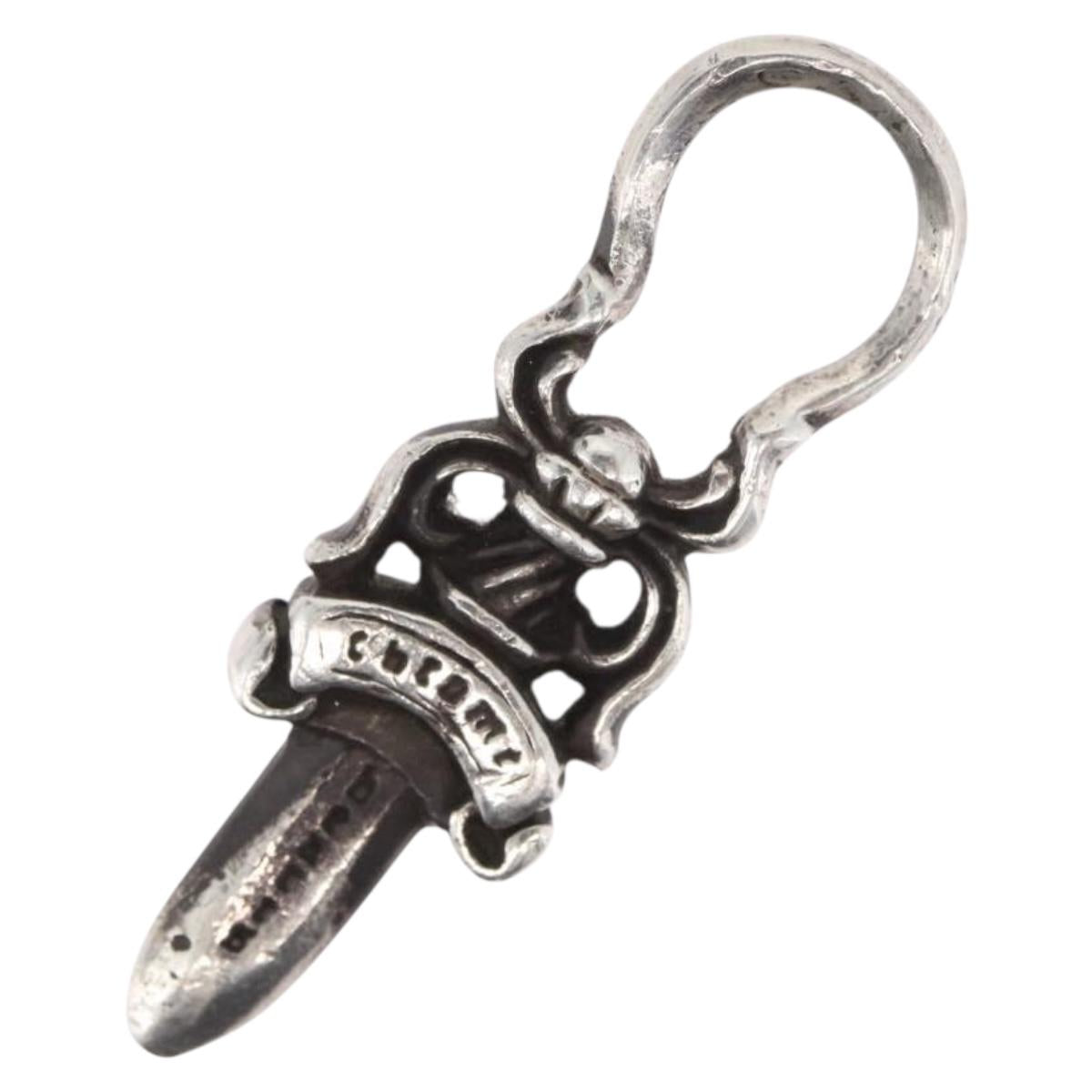 Chrome Hearts Dagger Charm Pendant Top Ag925 Silver Auth 168256SM