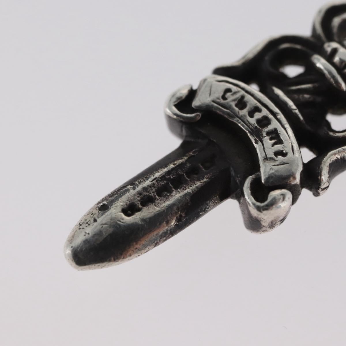 Chrome Hearts Dagger Charm Pendant Top Ag925 Silver Auth 168256SM
