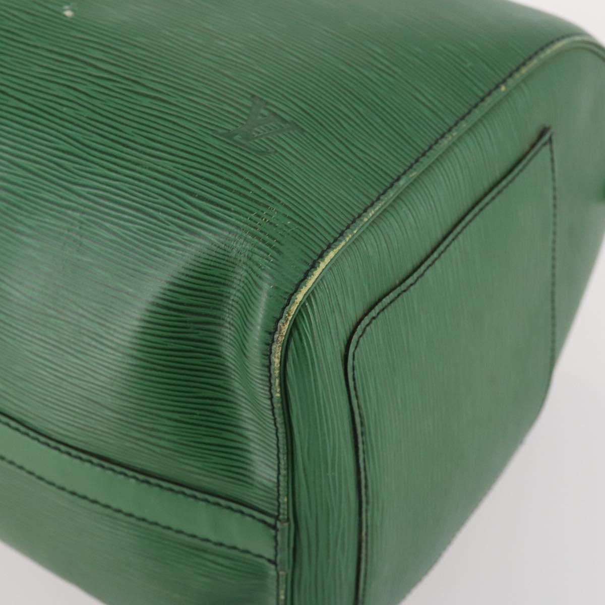 LOUIS VUITTON Epi Keepall 45 Boston Bag Green M42974 LV Auth 168281