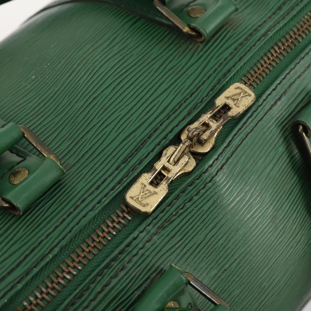 LOUIS VUITTON Epi Keepall 45 Boston Bag Green M42974 LV Auth 168281