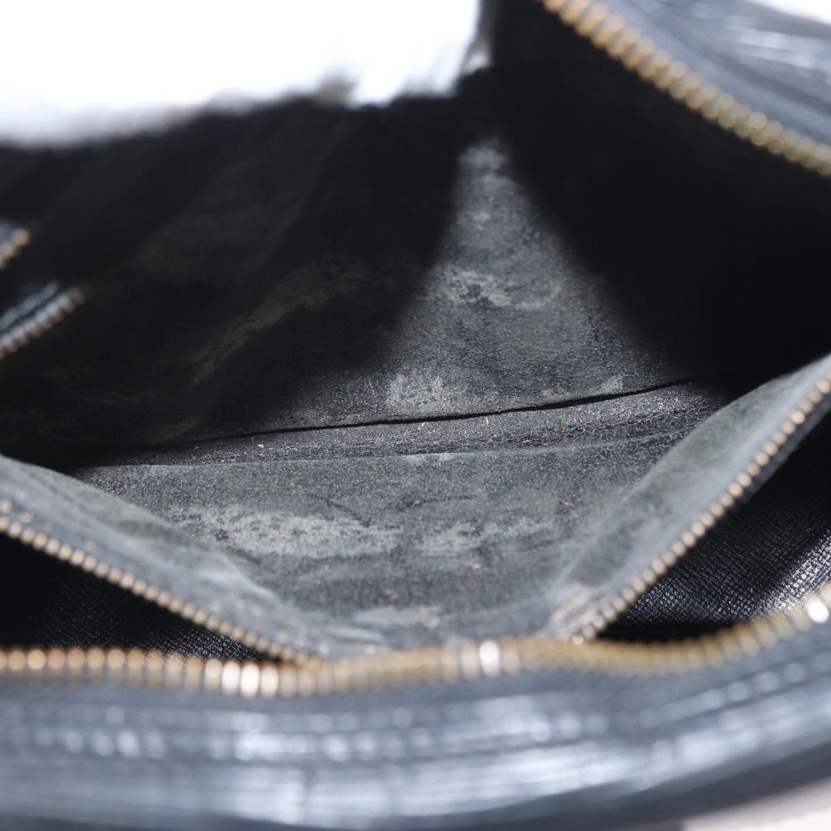 LOUIS VUITTON Epi Jeune Fille MM Shoulder Bag Black M52152 LV Auth 168284