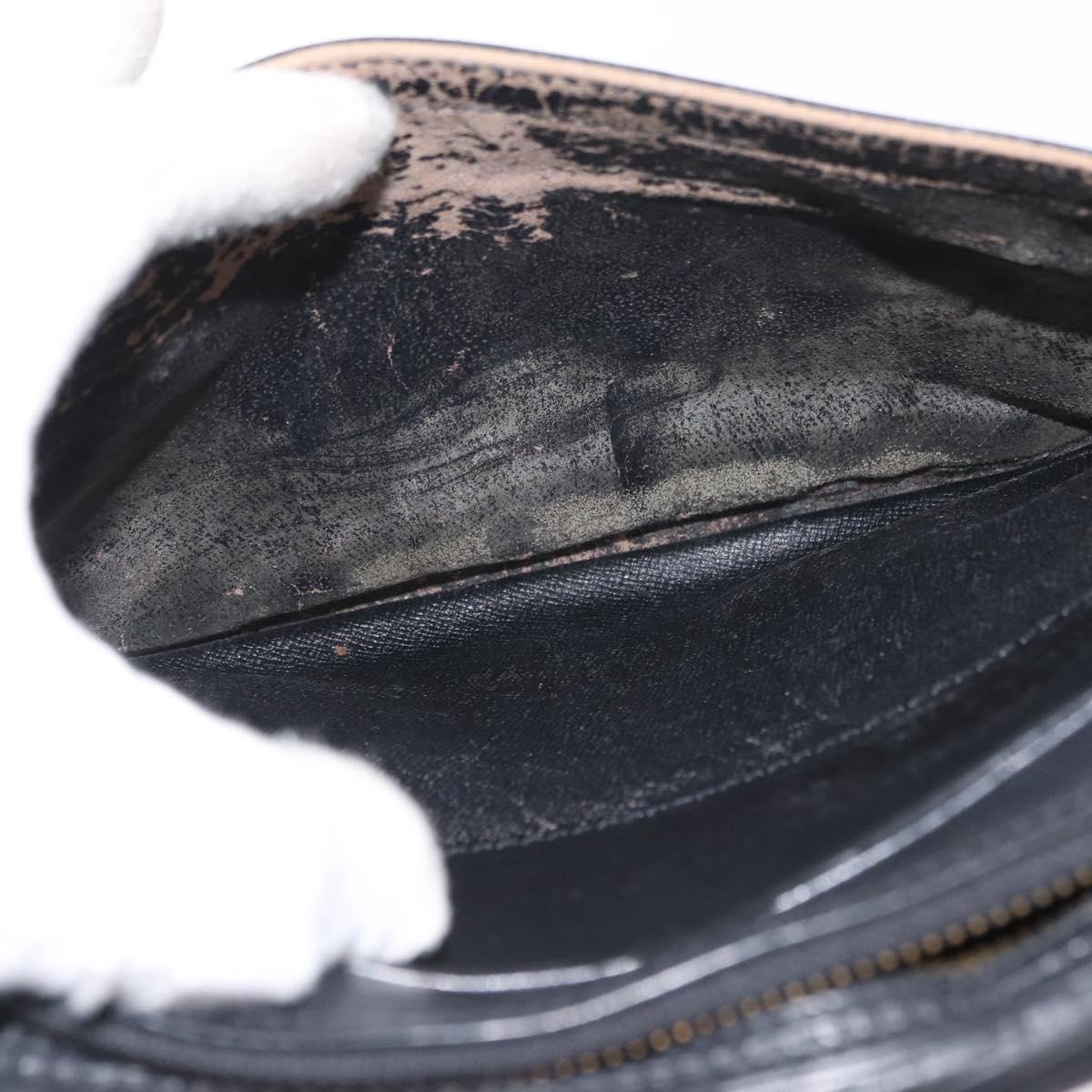 LOUIS VUITTON Epi Jeune Fille MM Shoulder Bag Black M52152 LV Auth 168284