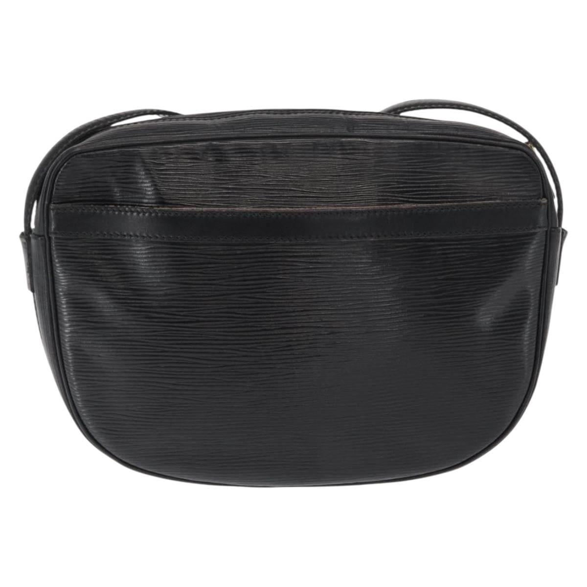LOUIS VUITTON Epi Jeune Fille MM Shoulder Bag Black M52152 LV Auth 168284
