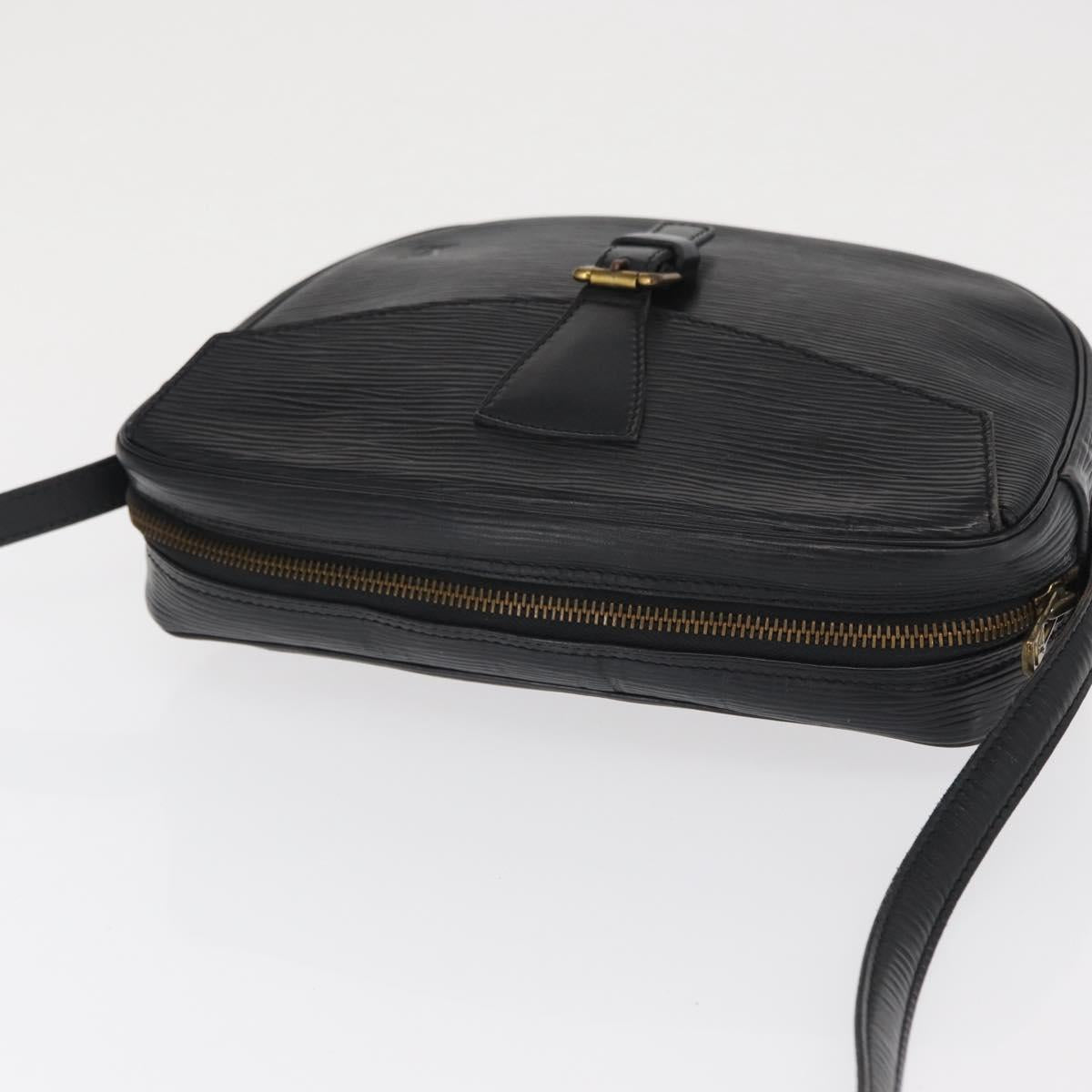 LOUIS VUITTON Epi Jeune Fille MM Shoulder Bag Black M52152 LV Auth 168284