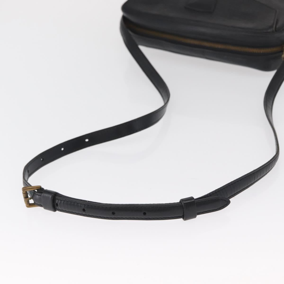 LOUIS VUITTON Epi Jeune Fille MM Shoulder Bag Black M52152 LV Auth 168284