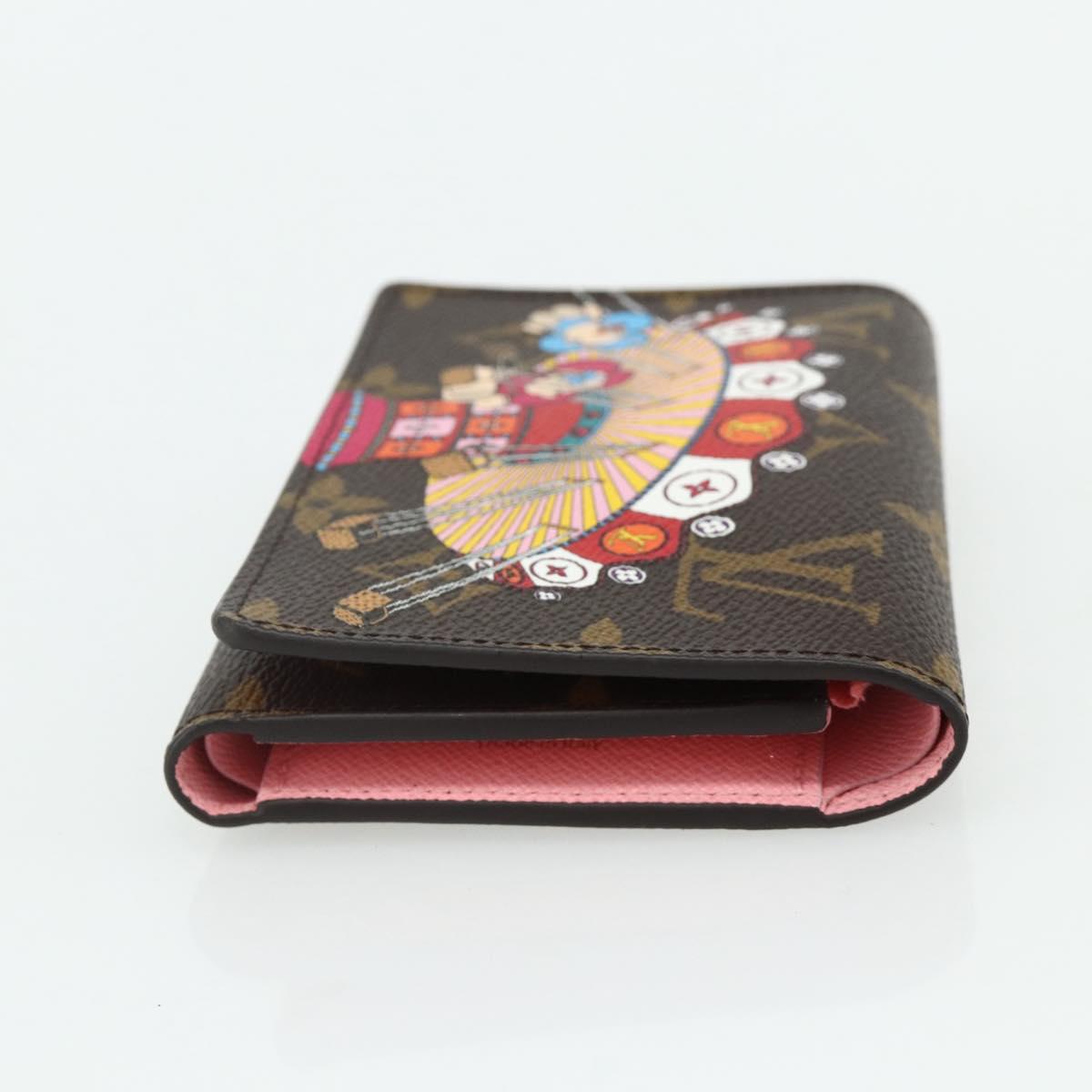 LOUIS VUITTON Monogram Vivienne Portefeuille Victorine Pink M69754 Auth 168298M