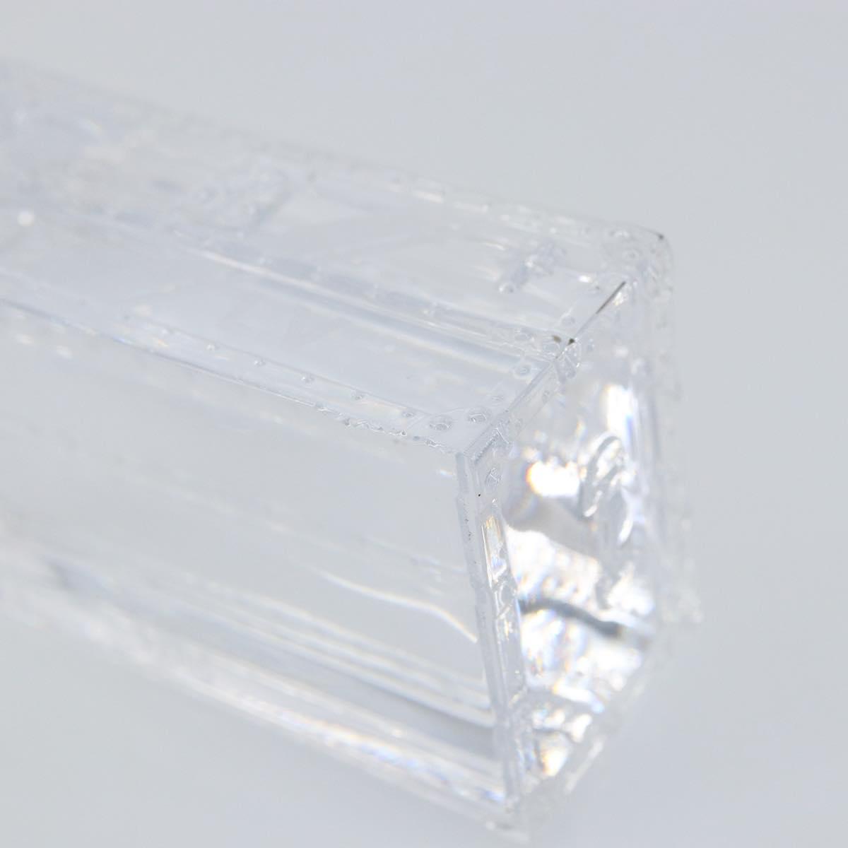 LOUIS VUITTON Crystal Trunk Paper Weight Glass Clear LV Auth 168299