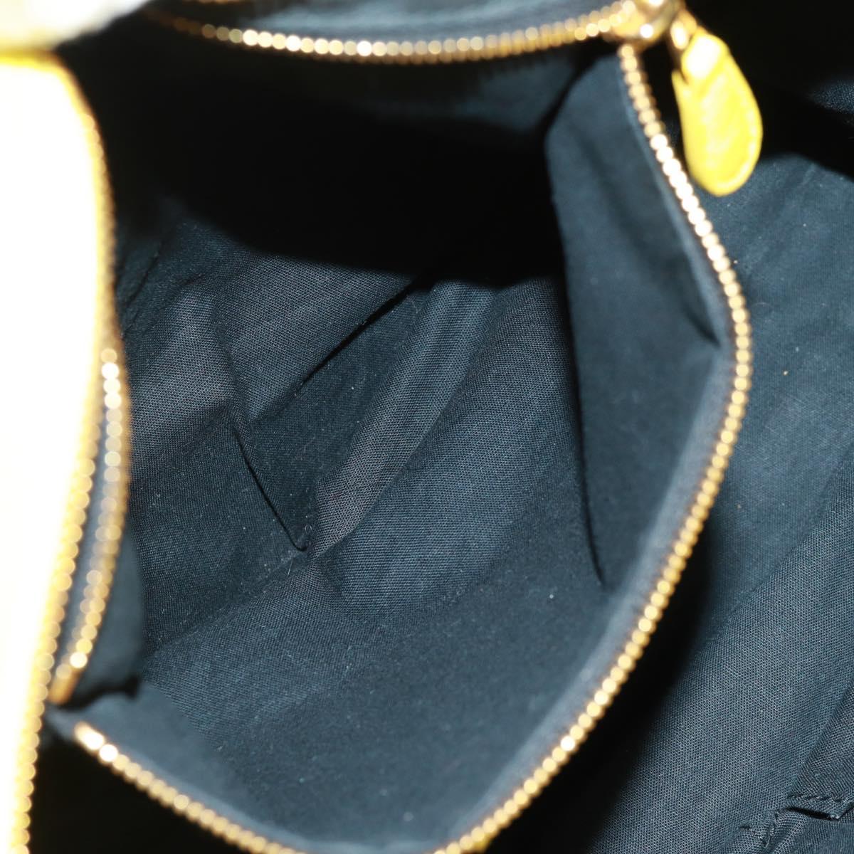 BALENCIAGA Giant City Hand Bag Leather 2way Yellow Gold 281770 Auth 168314SAV