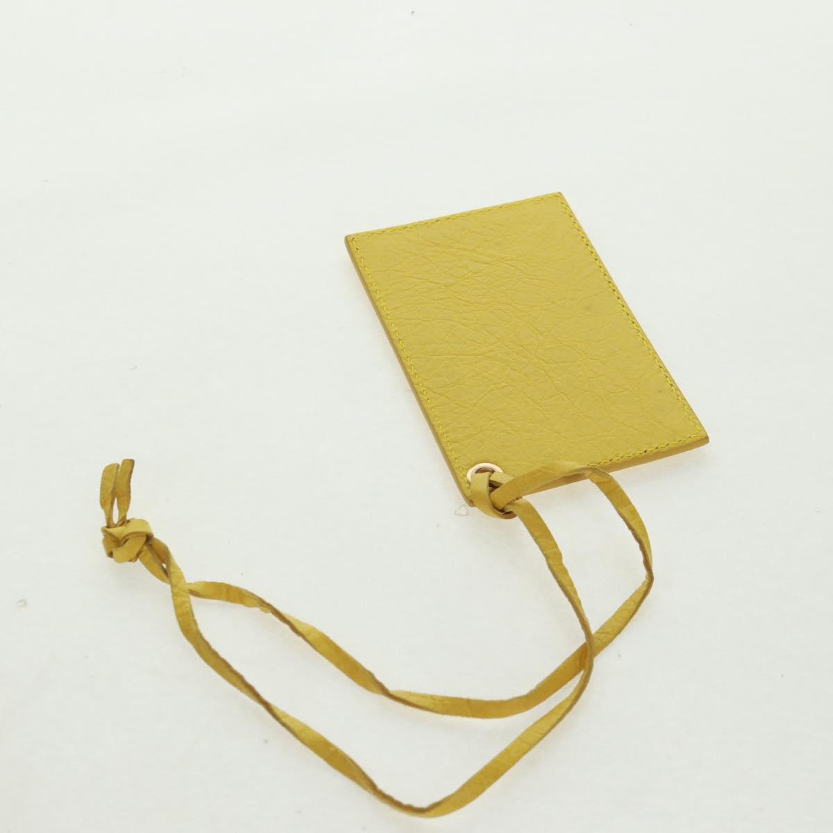 BALENCIAGA Giant City Hand Bag Leather 2way Yellow Gold 281770 Auth 168314SAV