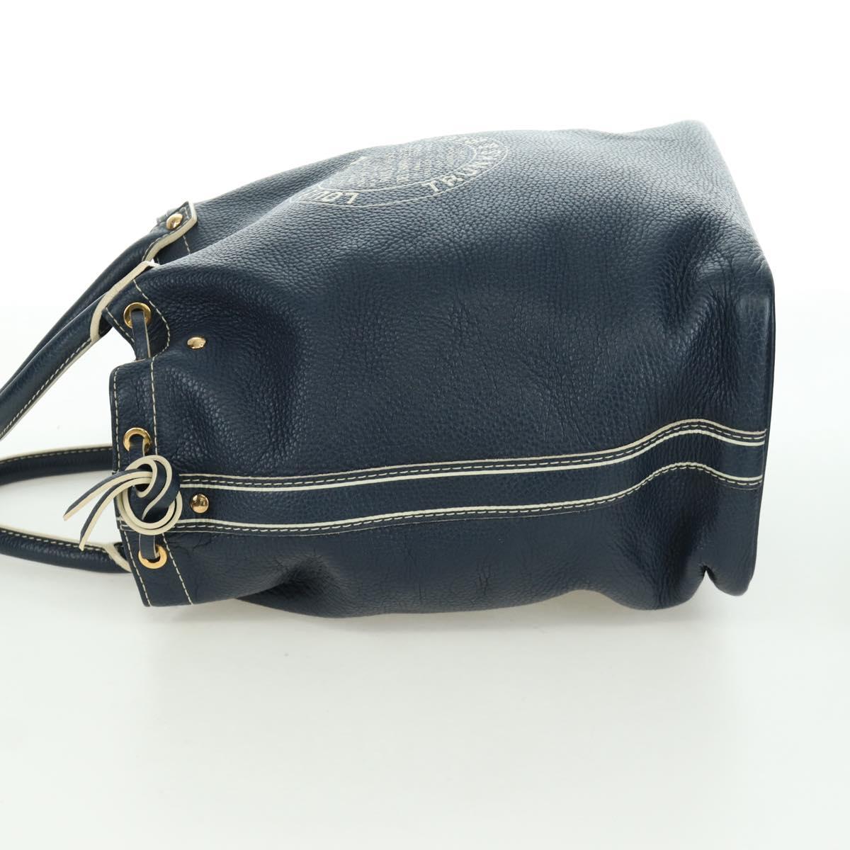 LOUIS VUITTON Tobaco T&B Shoe bag Tote Bag Leather Navy M95149 LV Auth 168317V