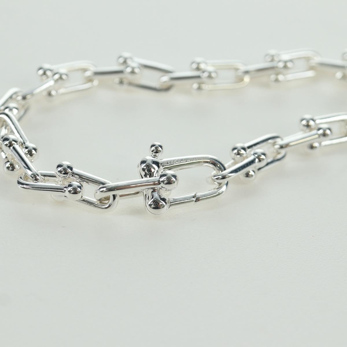 TIFFANY&Co. Hardware Small Link Bracelet Ag925 Silver Auth 168328SAM
