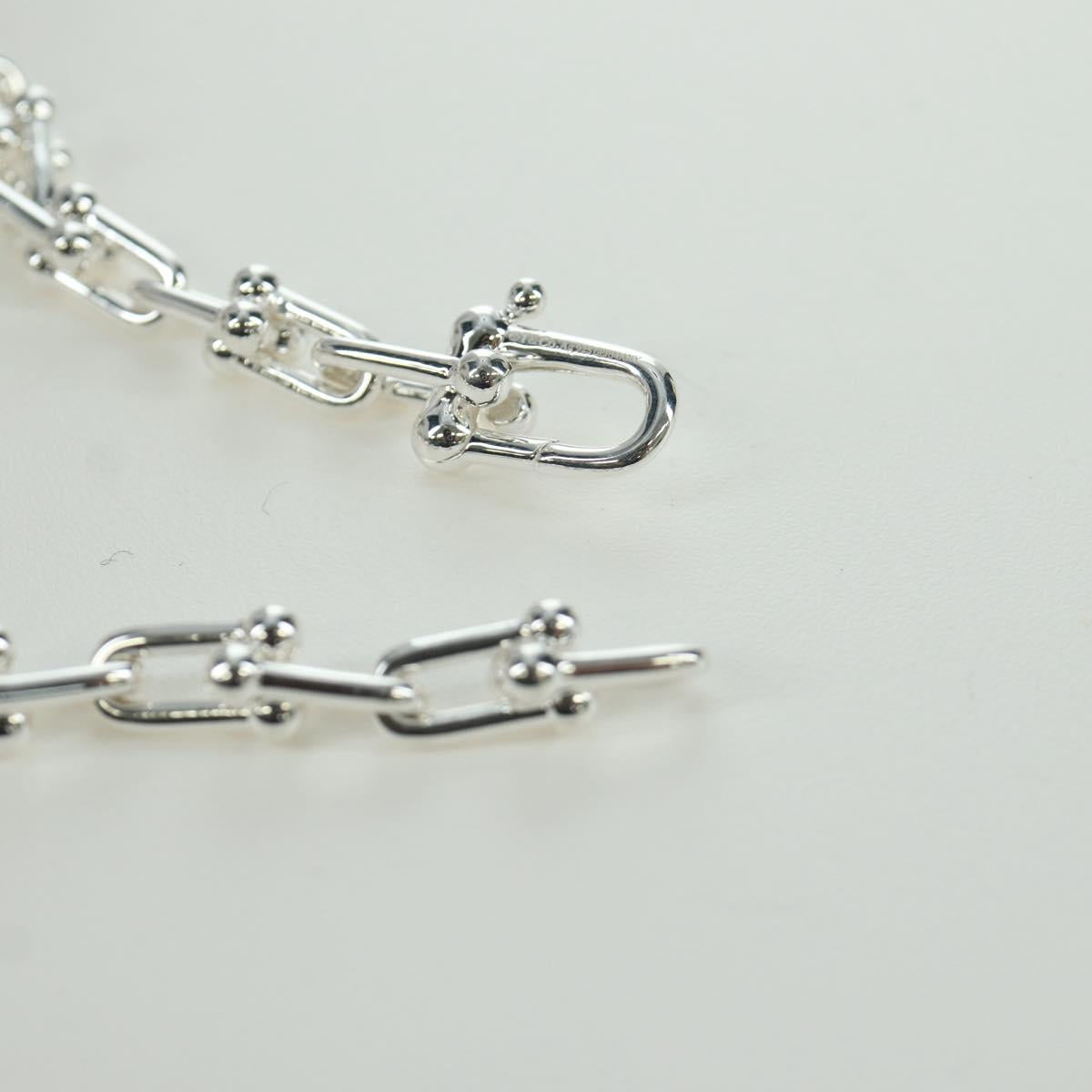 TIFFANY&Co. Hardware Small Link Bracelet Ag925 Silver Auth 168328SAM