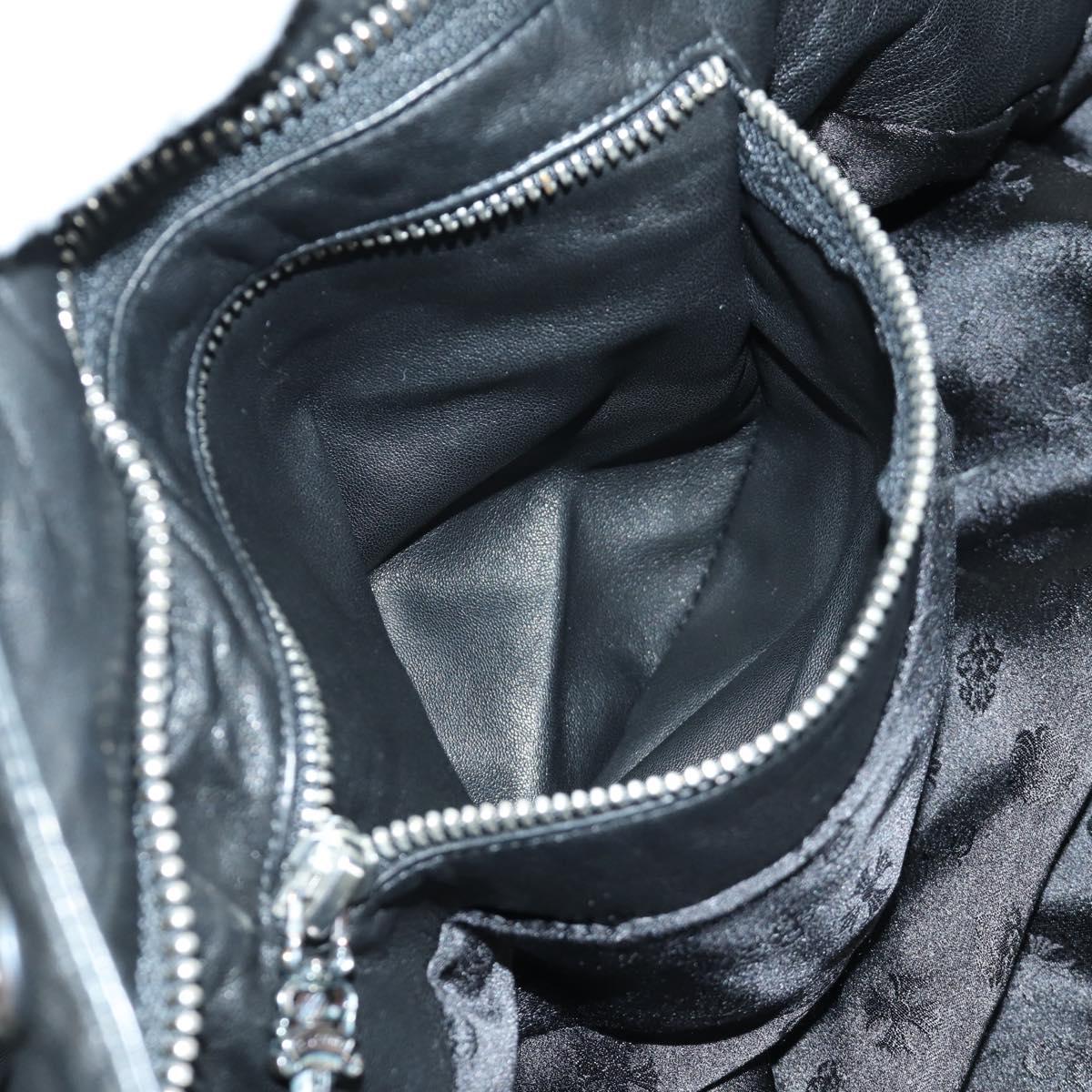 Chrome Hearts Down Jacket Lamb Skin XS Black Auth 168331SM
