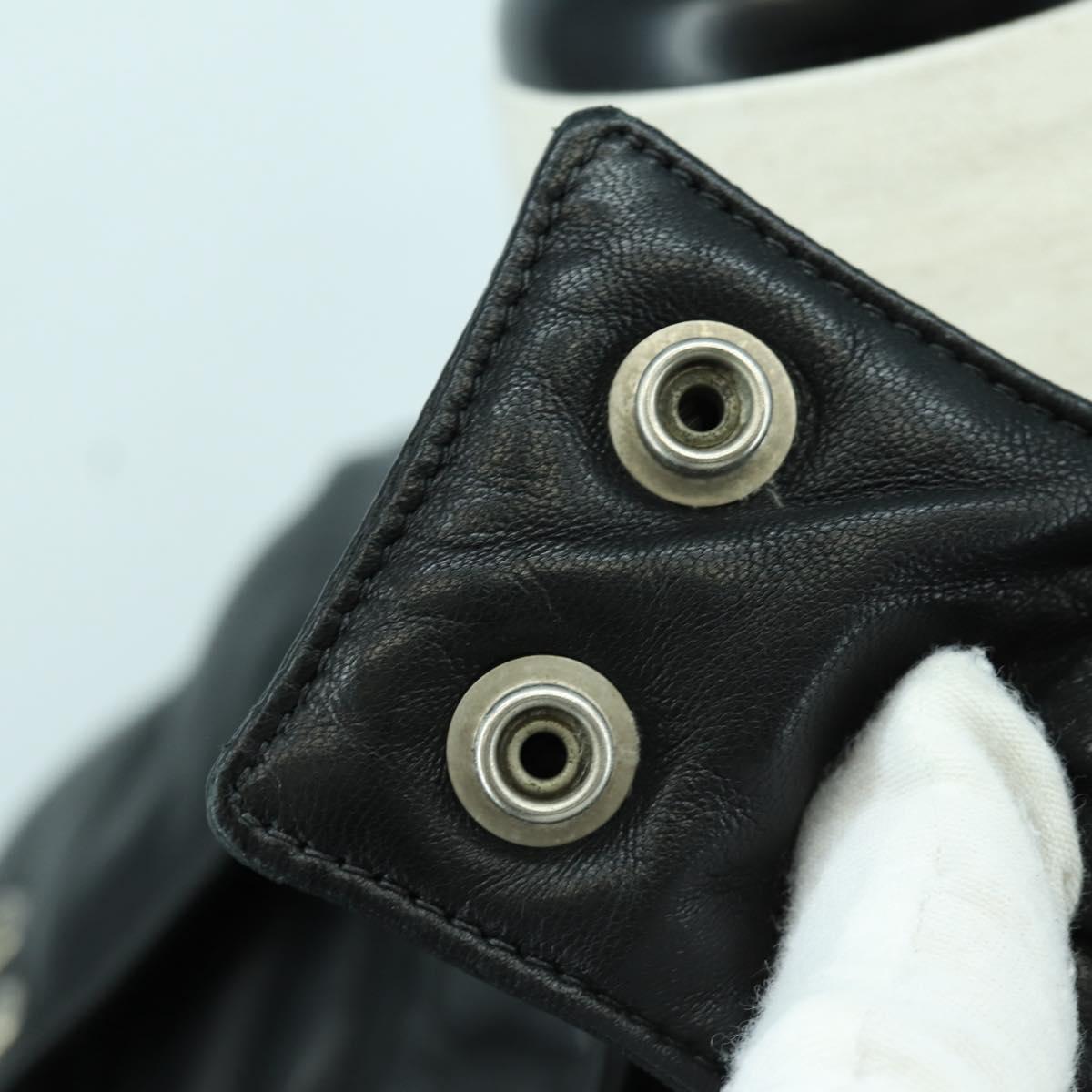 Chrome Hearts Down Jacket Lamb Skin XS Black Auth 168331SM