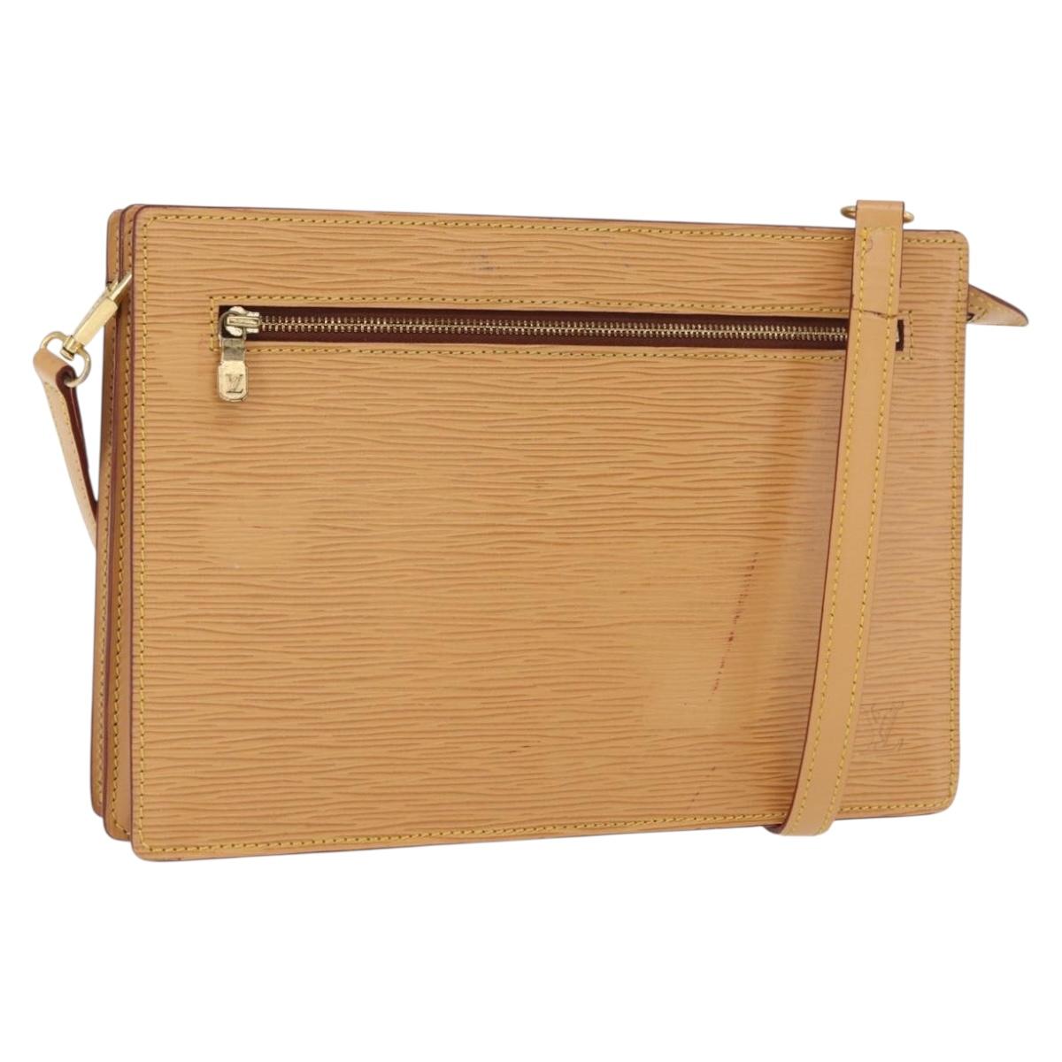 LOUIS VUITTON Epi Angian Shoulder Bag Beige M52116 LV Auth 168364