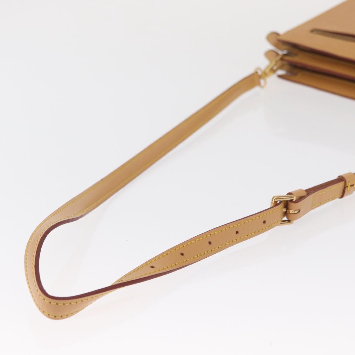LOUIS VUITTON Epi Angian Shoulder Bag Beige M52116 LV Auth 168364