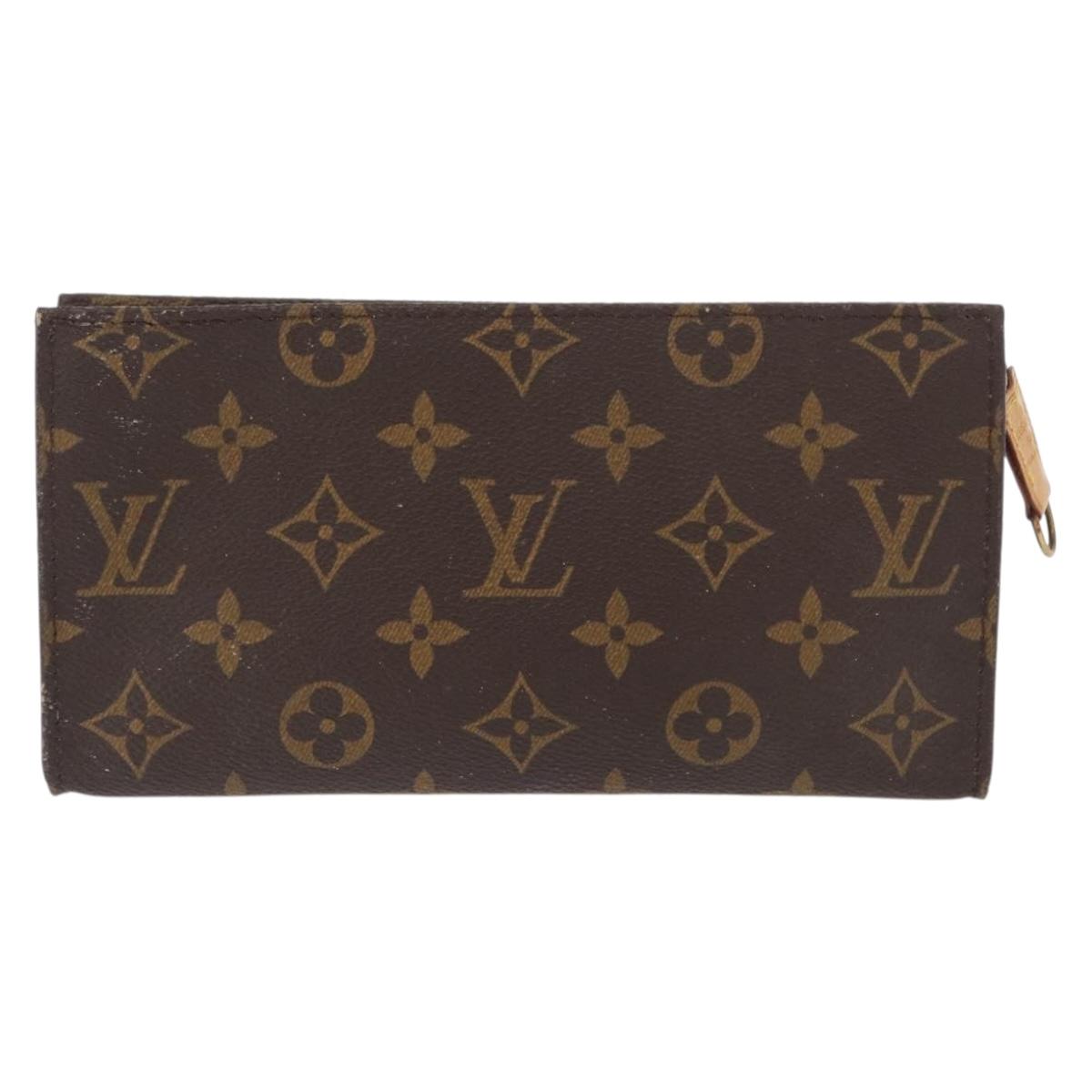LOUIS VUITTON Monogram Bucket GM Accessory Pouch LV Auth 168367