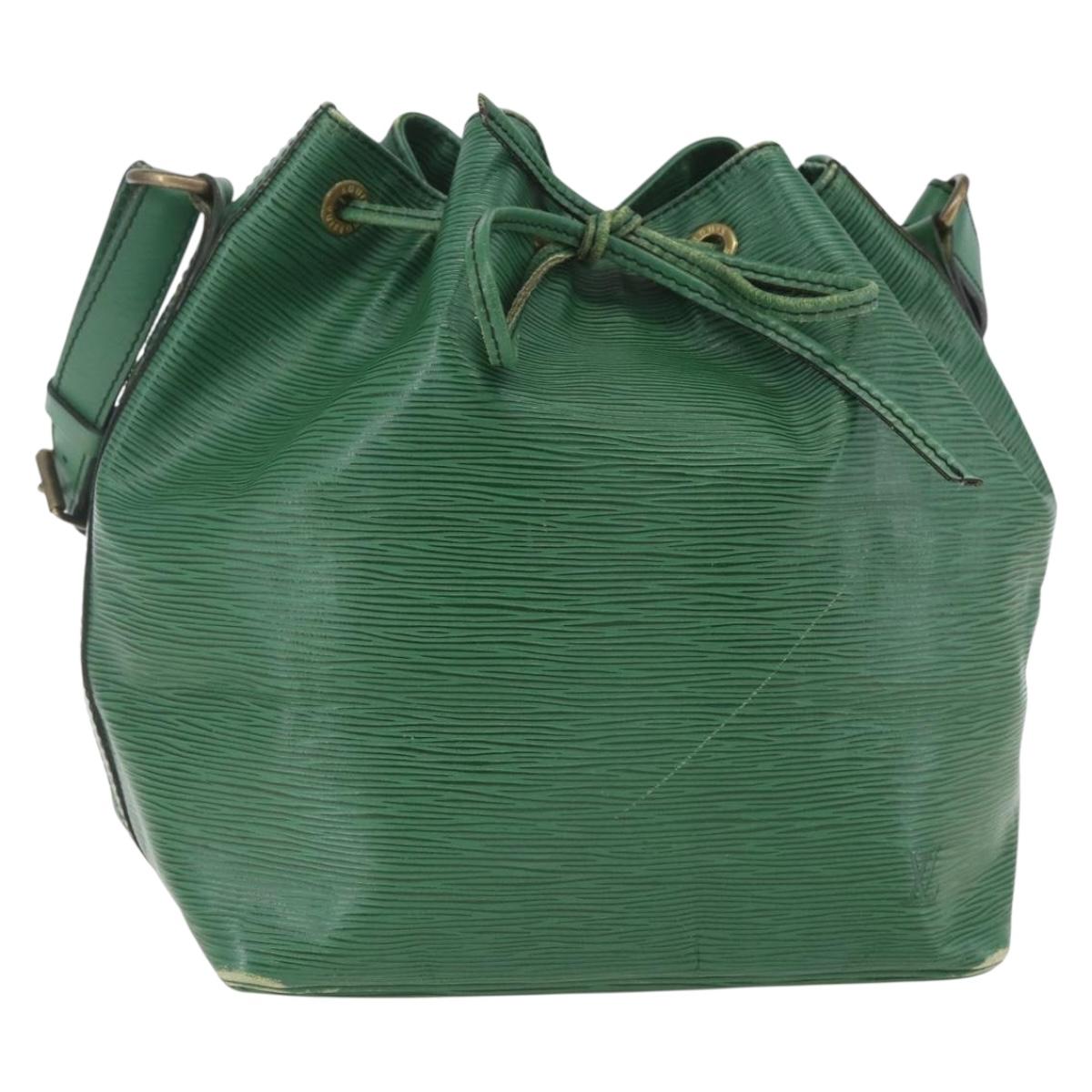 LOUIS VUITTON Epi Petit Noe Shoulder Bag Green M44104 LV Auth 168370
