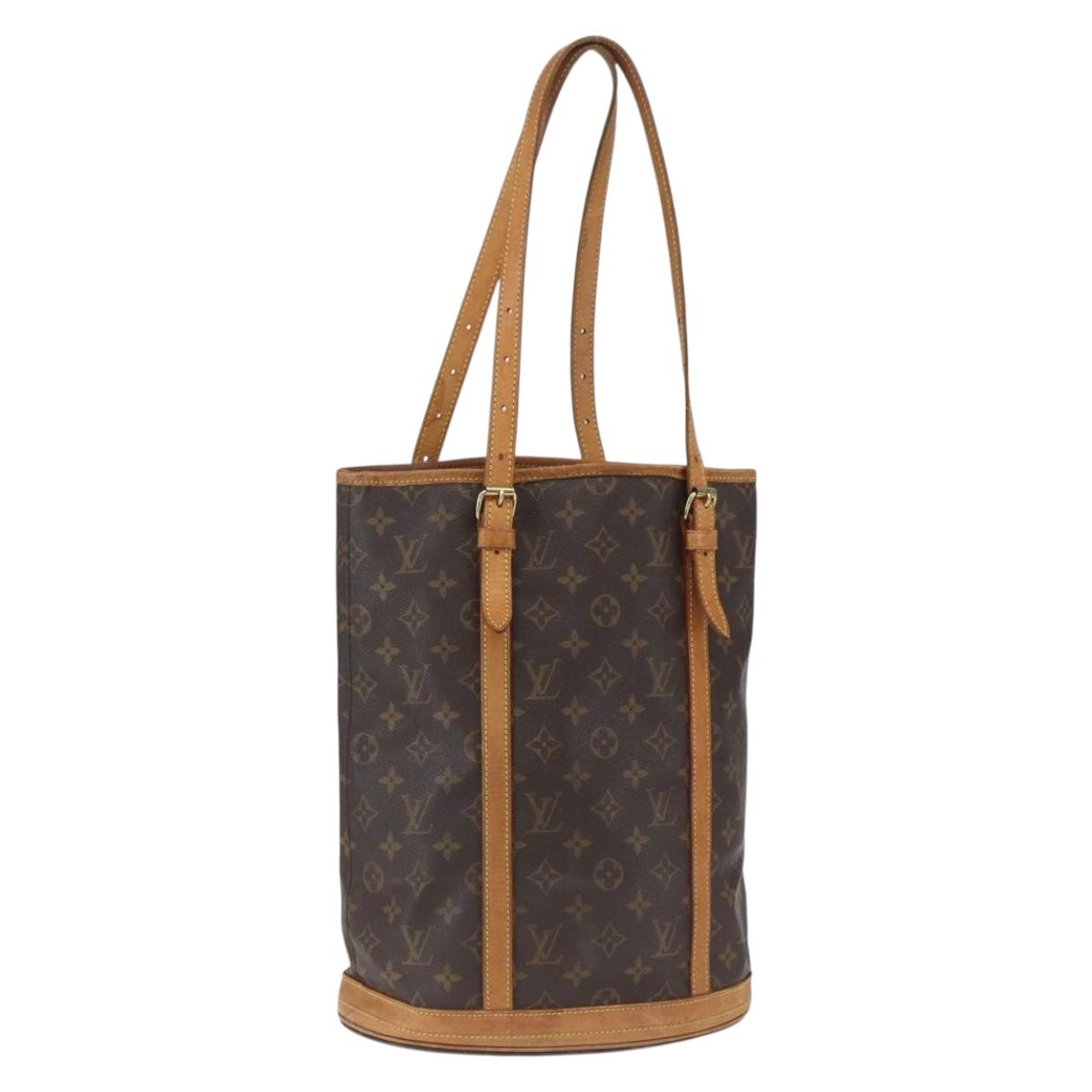 LOUIS VUITTON Monogram Bucket GM Shoulder Bag M42236 LV Auth 168384
