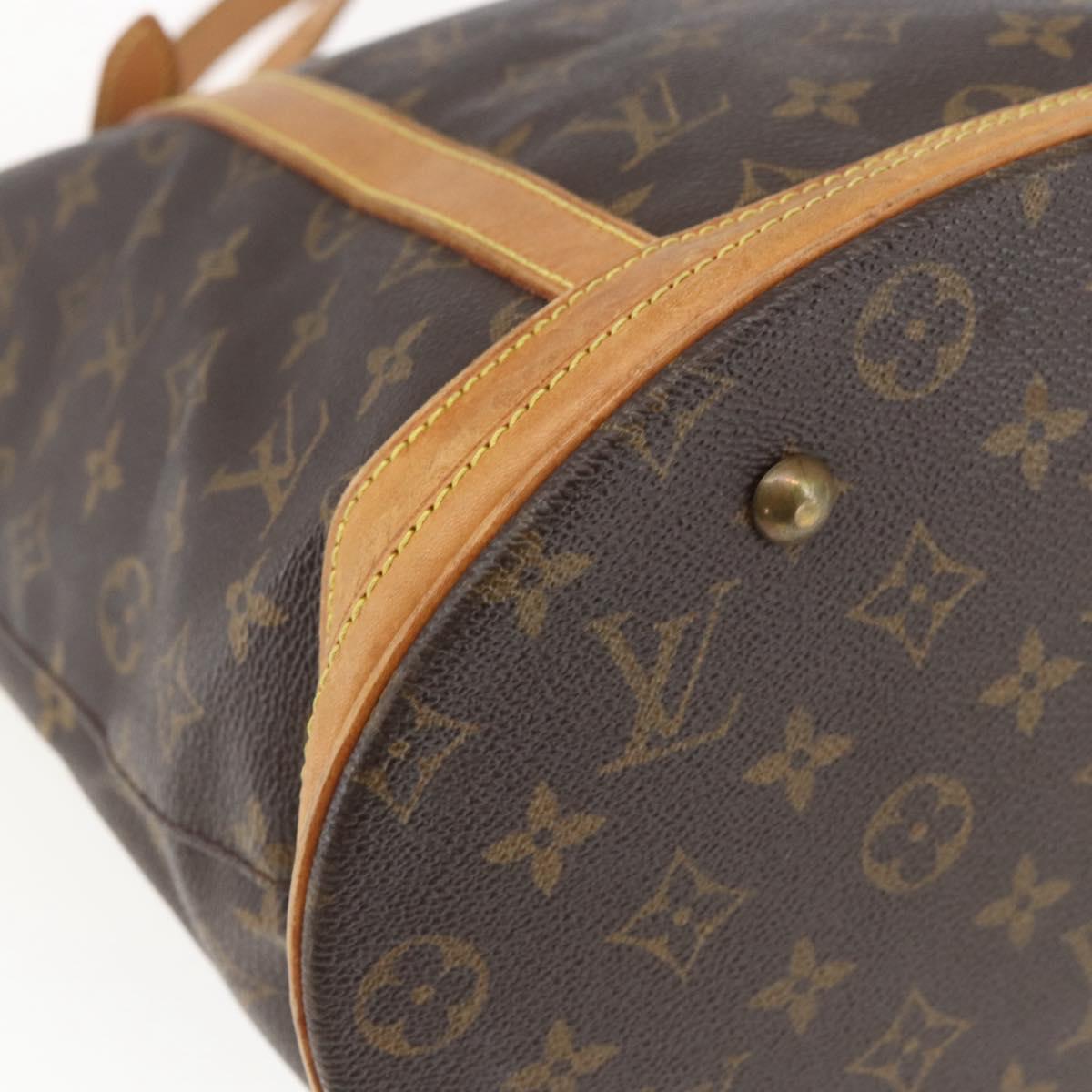 LOUIS VUITTON Monogram Bucket GM Shoulder Bag M42236 LV Auth 168384