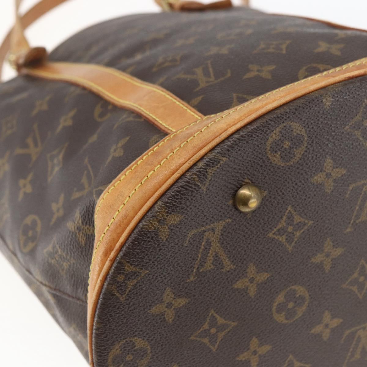 LOUIS VUITTON Monogram Bucket GM Shoulder Bag M42236 LV Auth 168384