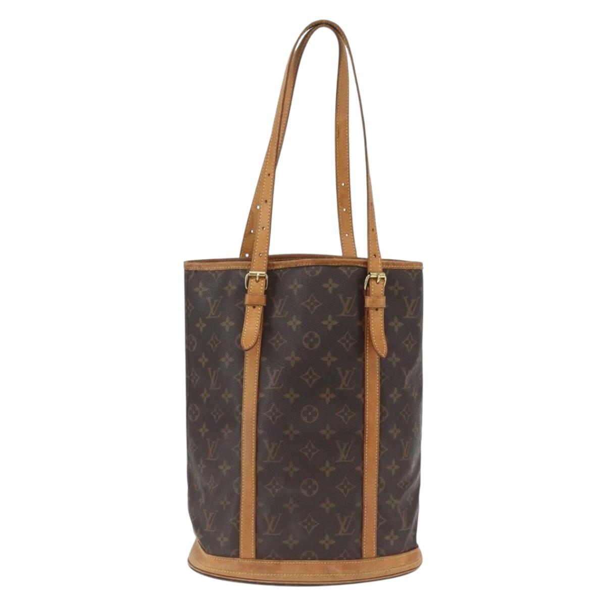 LOUIS VUITTON Monogram Bucket GM Shoulder Bag M42236 LV Auth 168384