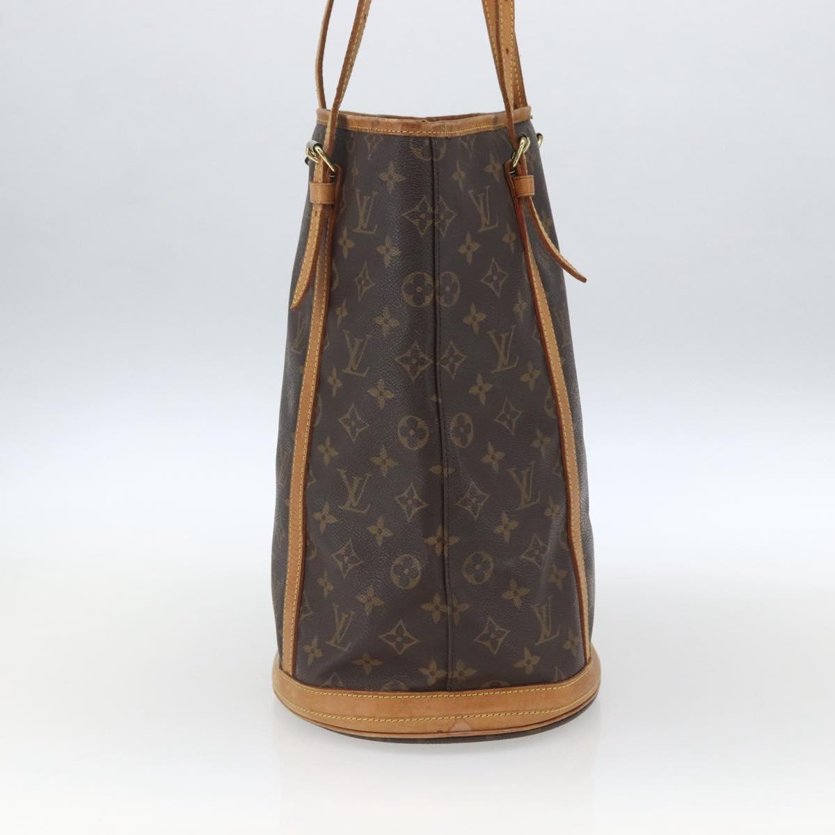 LOUIS VUITTON Monogram Bucket GM Shoulder Bag M42236 LV Auth 168384