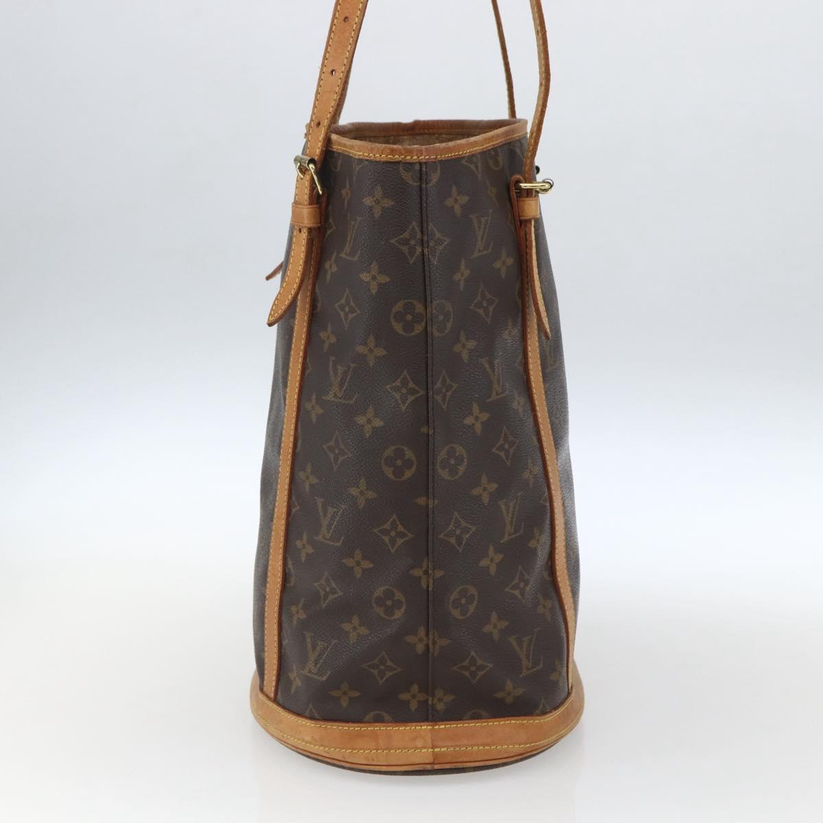 LOUIS VUITTON Monogram Bucket GM Shoulder Bag M42236 LV Auth 168384