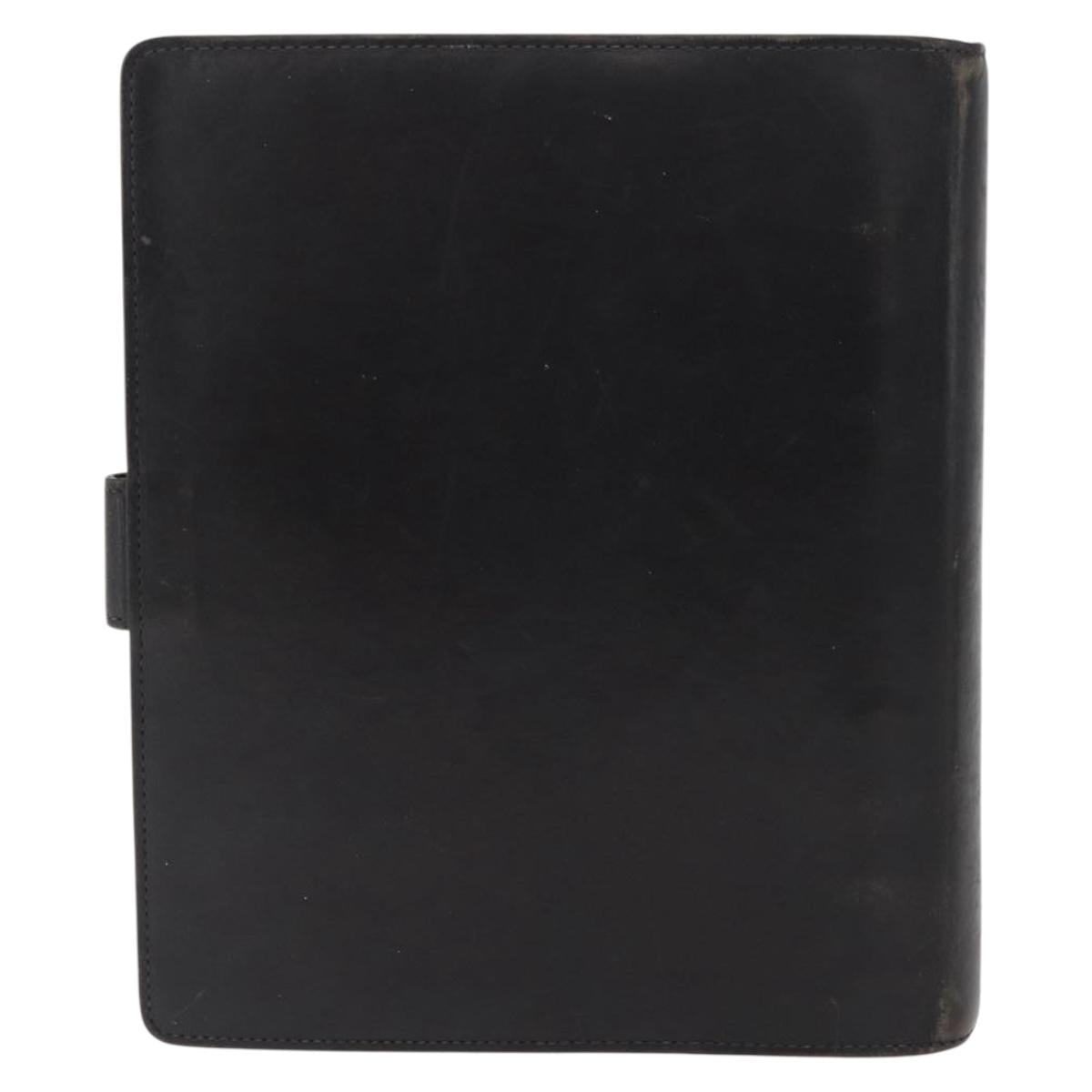 LOUIS VUITTON Nomad Agenda GM Day Planner Cover Black R20477 LV Auth 168386