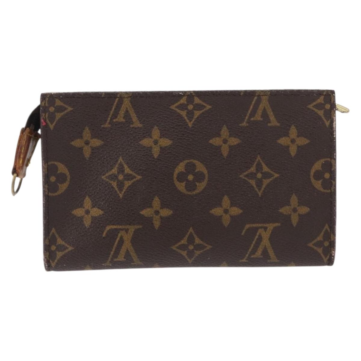 LOUIS VUITTON Monogram Bucket PM Accessory Pouch LV Auth 168392