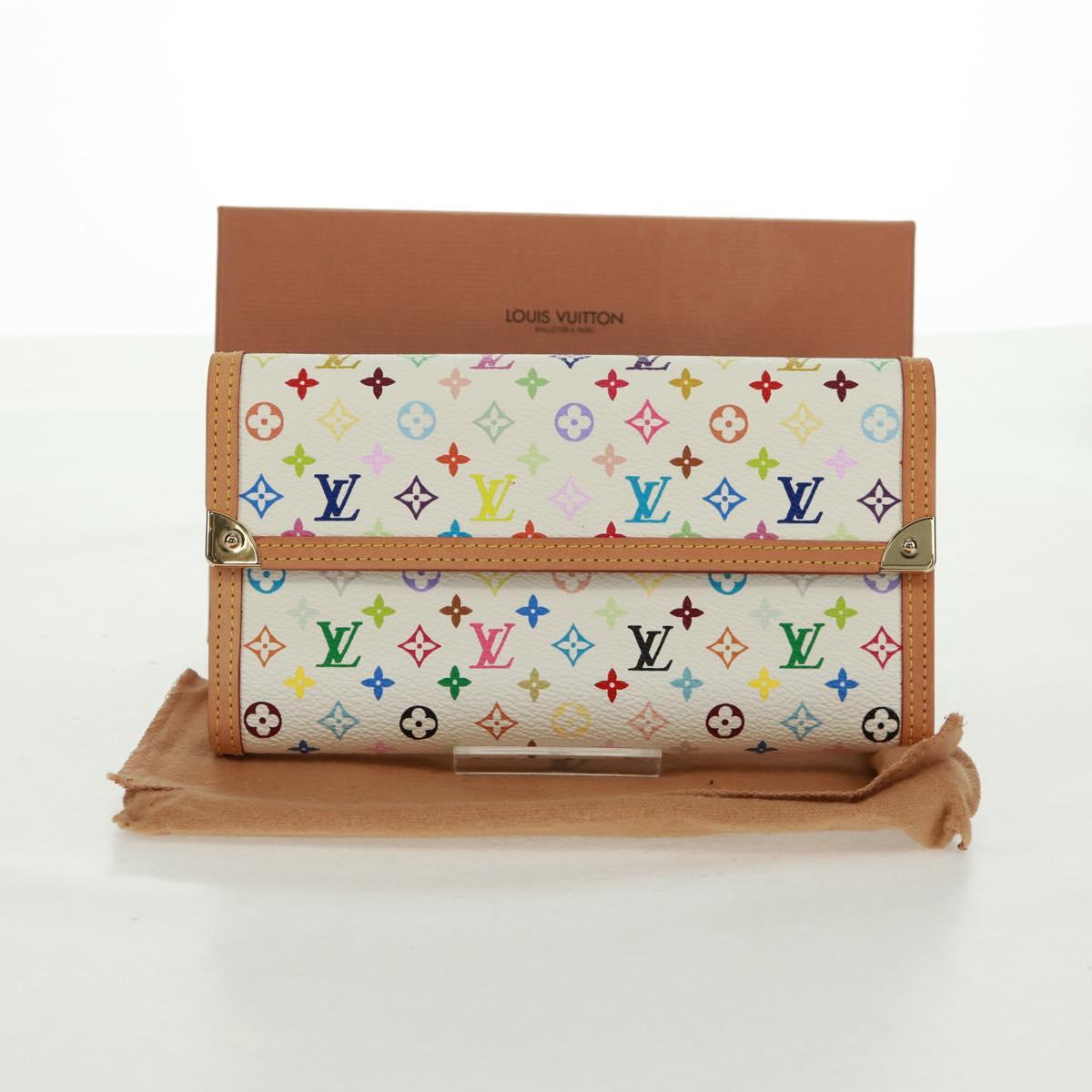 LOUIS VUITTON Multicolor Porte Tresor International Wallet M92659 Auth 168396SAV