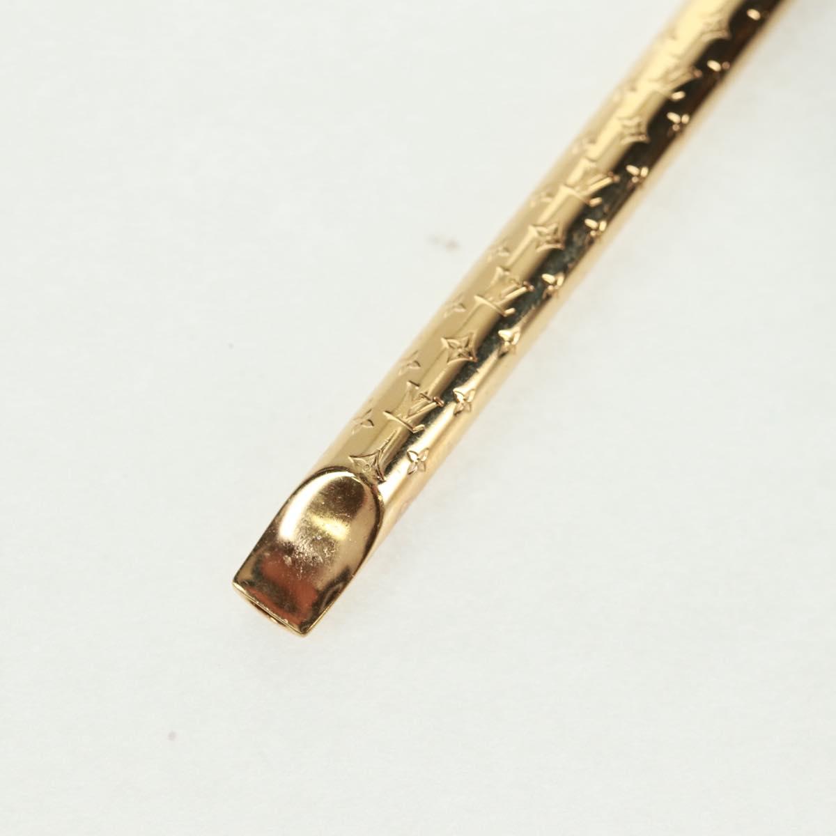 LOUIS VUITTON Nanogram Whistle Necklace metal Gold Tone M68939 LV Auth 168397M