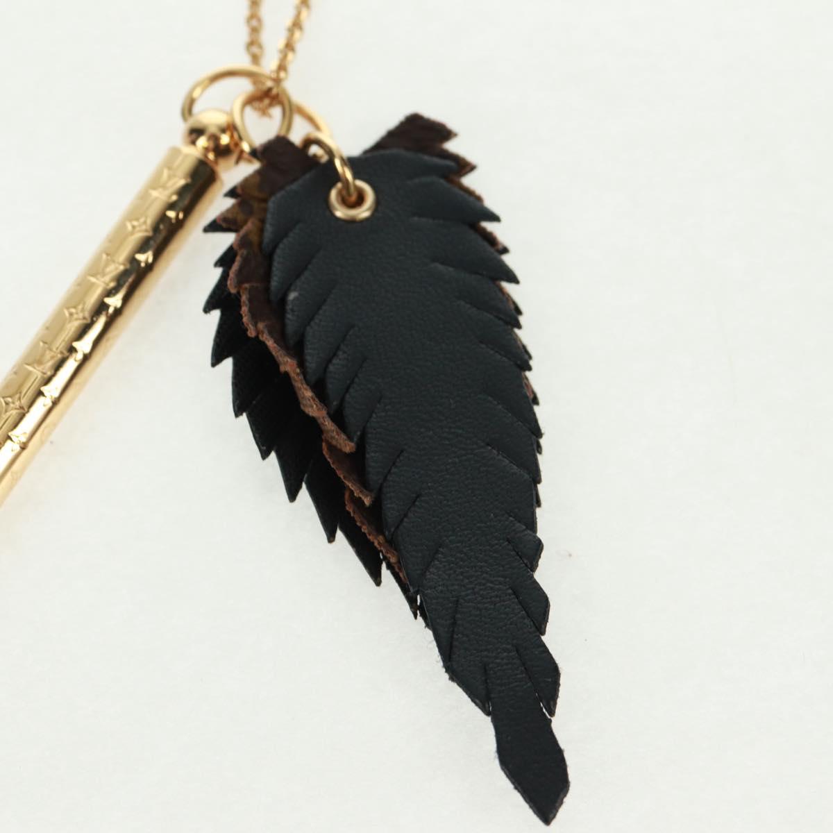 LOUIS VUITTON Nanogram Whistle Necklace metal Gold Tone M68939 LV Auth 168397M