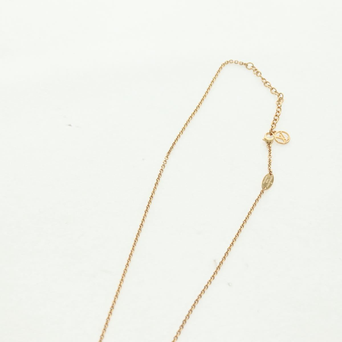 LOUIS VUITTON Nanogram Whistle Necklace metal Gold Tone M68939 LV Auth 168397M