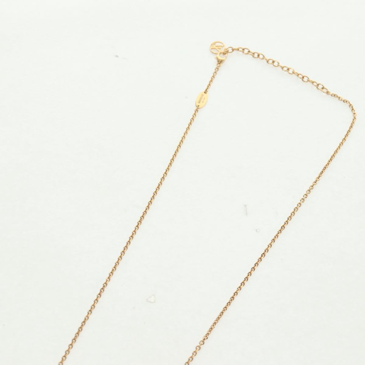 LOUIS VUITTON Nanogram Whistle Necklace metal Gold Tone M68939 LV Auth 168397M