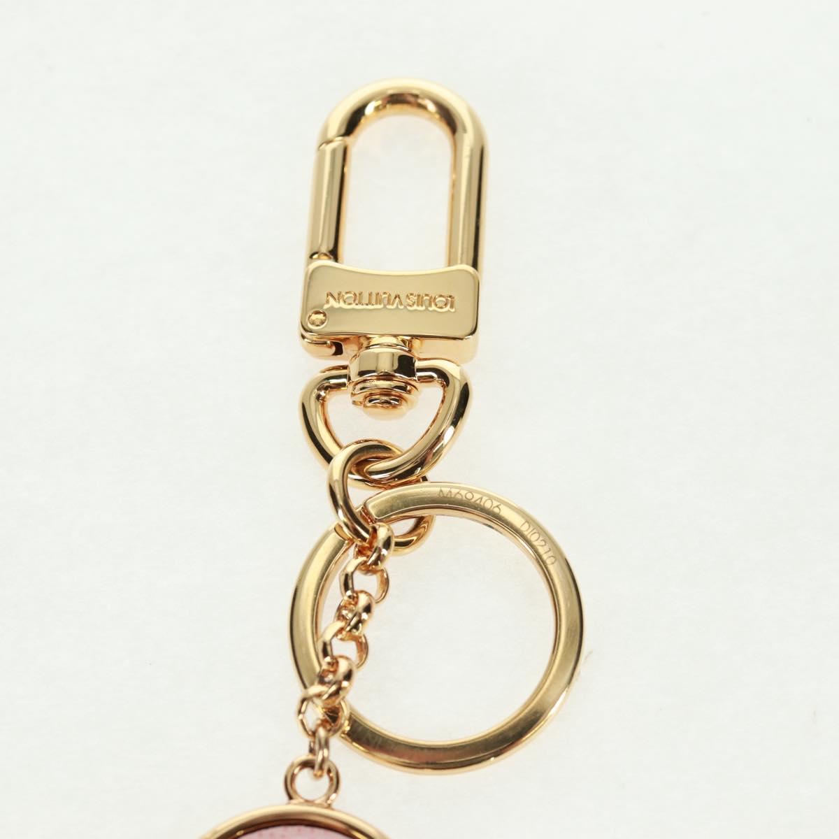 LOUIS VUITTON Porte Cles Into The Flower Key Holder Gold M69406 LV Auth 168398M