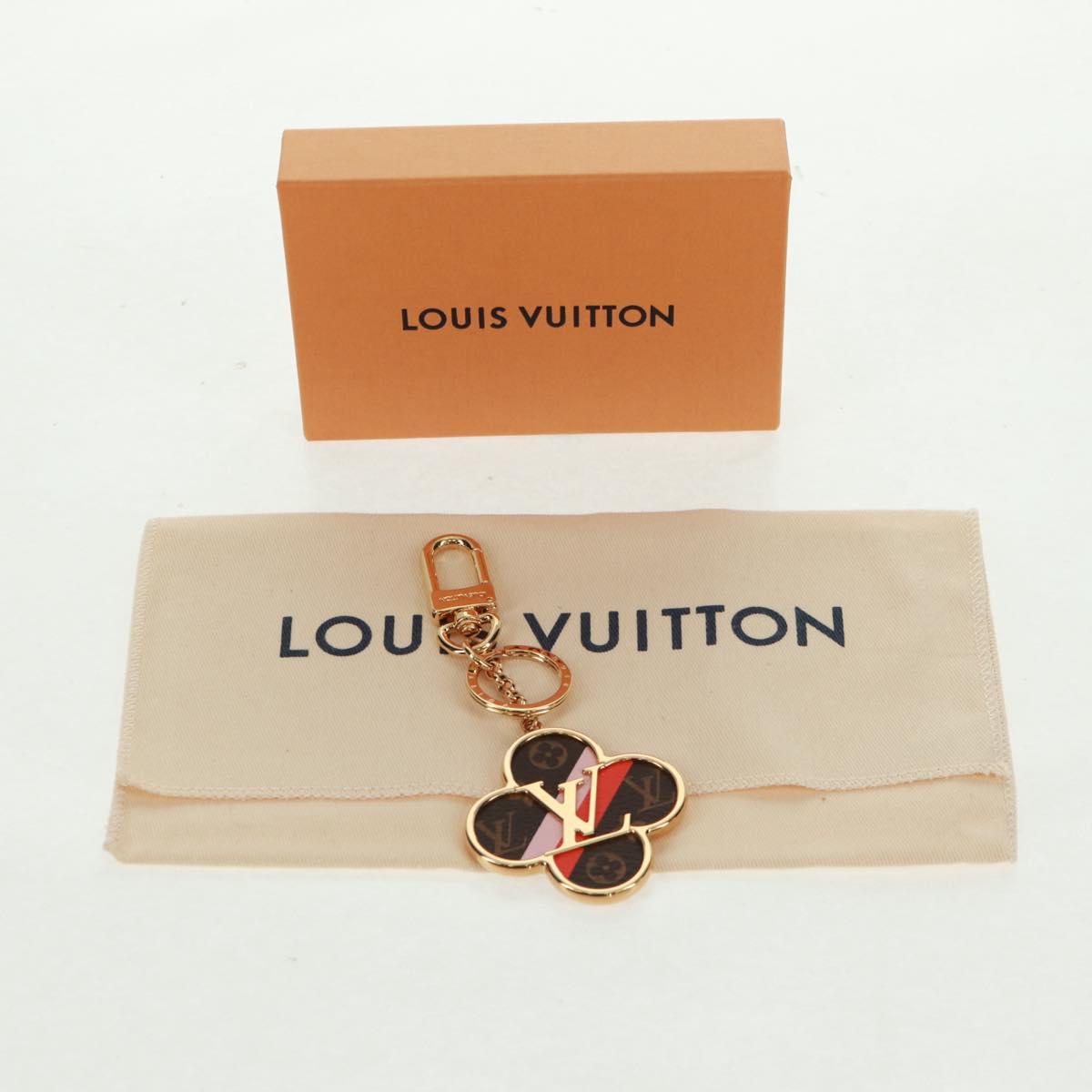 LOUIS VUITTON Porte Cles Into The Flower Key Holder Gold M69406 LV Auth 168398M