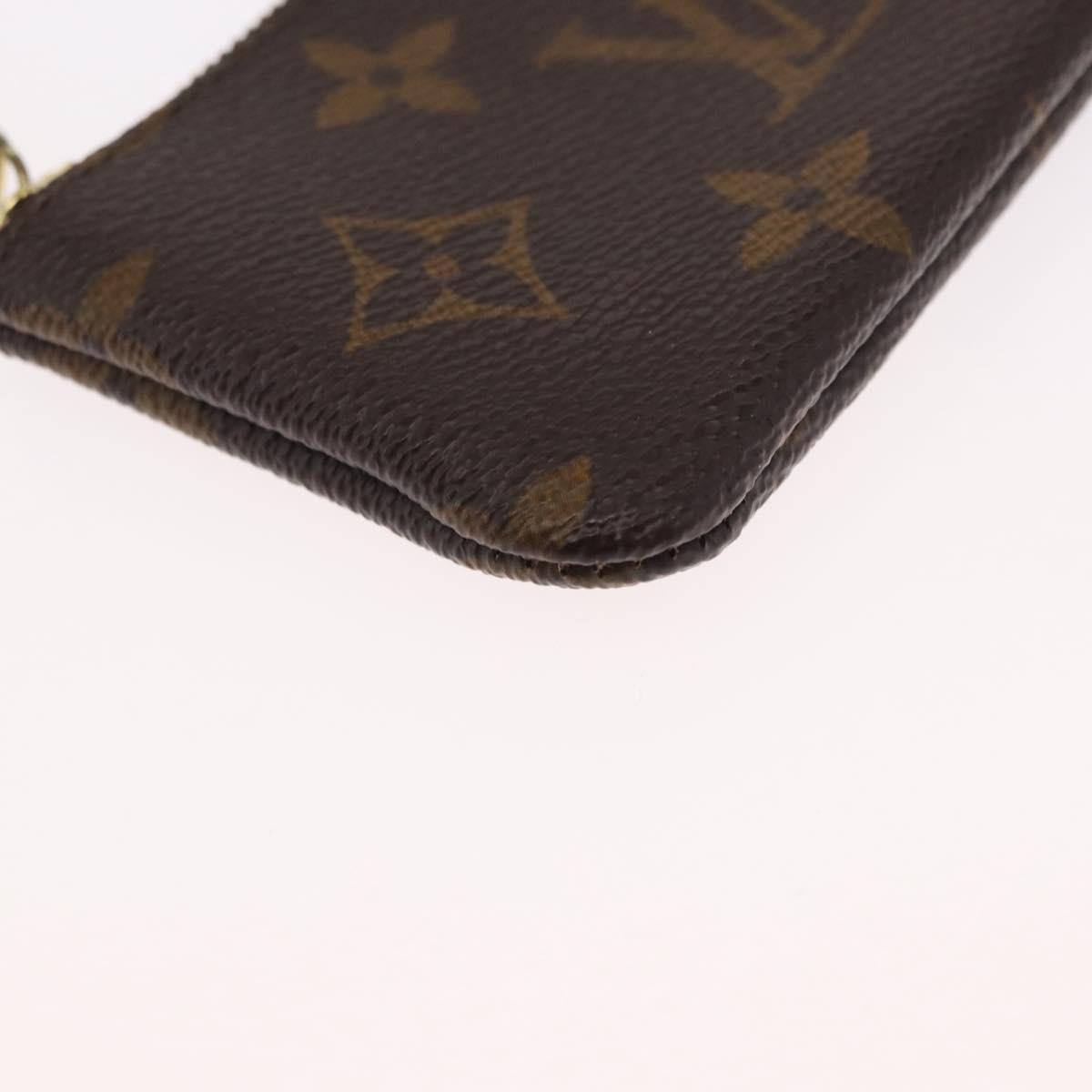 LOUIS VUITTON Monogram Pochette Cles Coin Purse M60033 LV Auth 168399