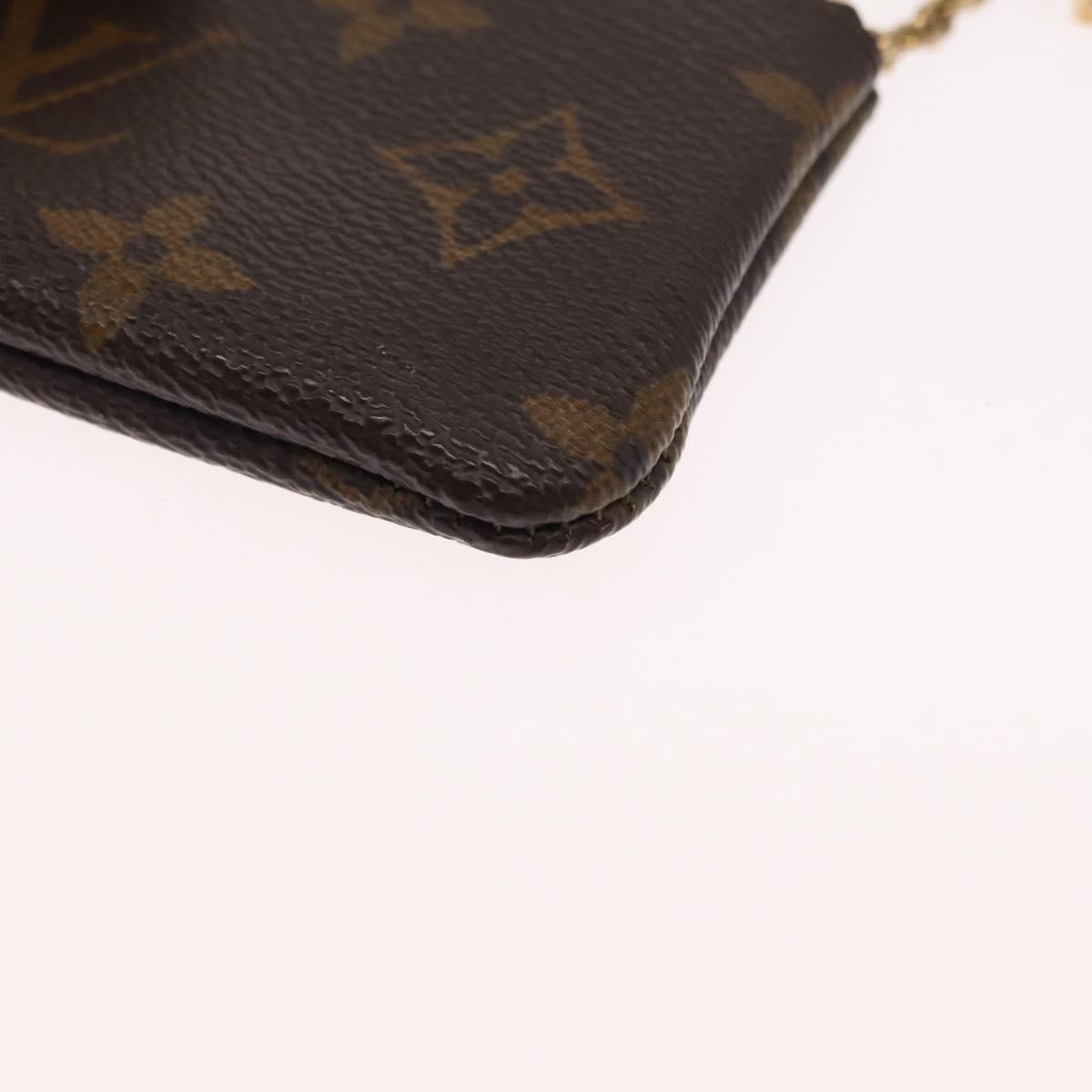LOUIS VUITTON Monogram Pochette Cles Coin Purse M60033 LV Auth 168399