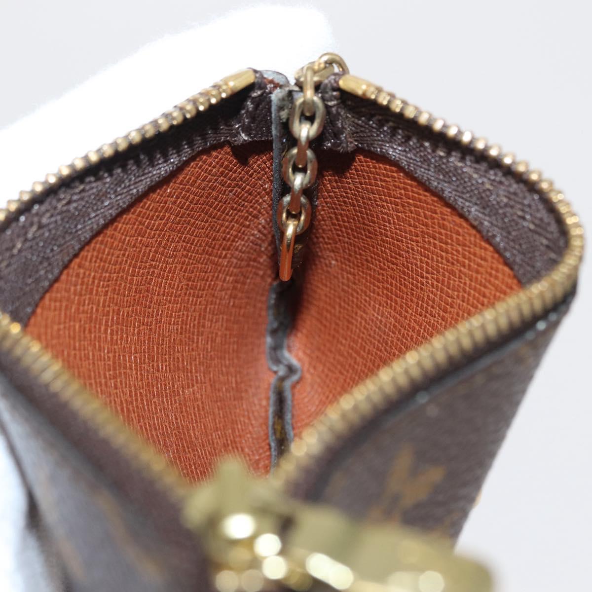 LOUIS VUITTON Monogram Pochette Cles Coin Purse M60033 LV Auth 168399