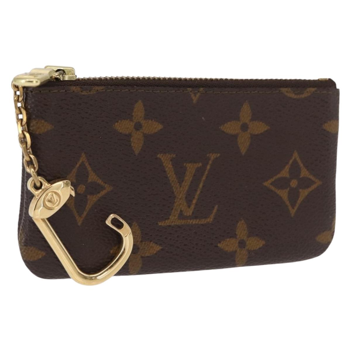 LOUIS VUITTON Monogram Pochette Cles Coin Purse M60033 LV Auth 168399