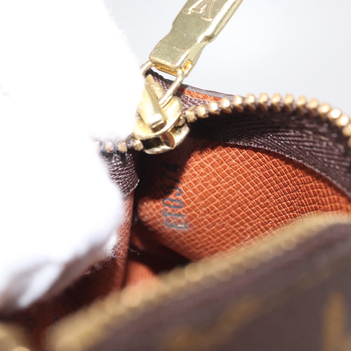 LOUIS VUITTON Monogram Pochette Cles Coin Purse M60033 LV Auth 168399