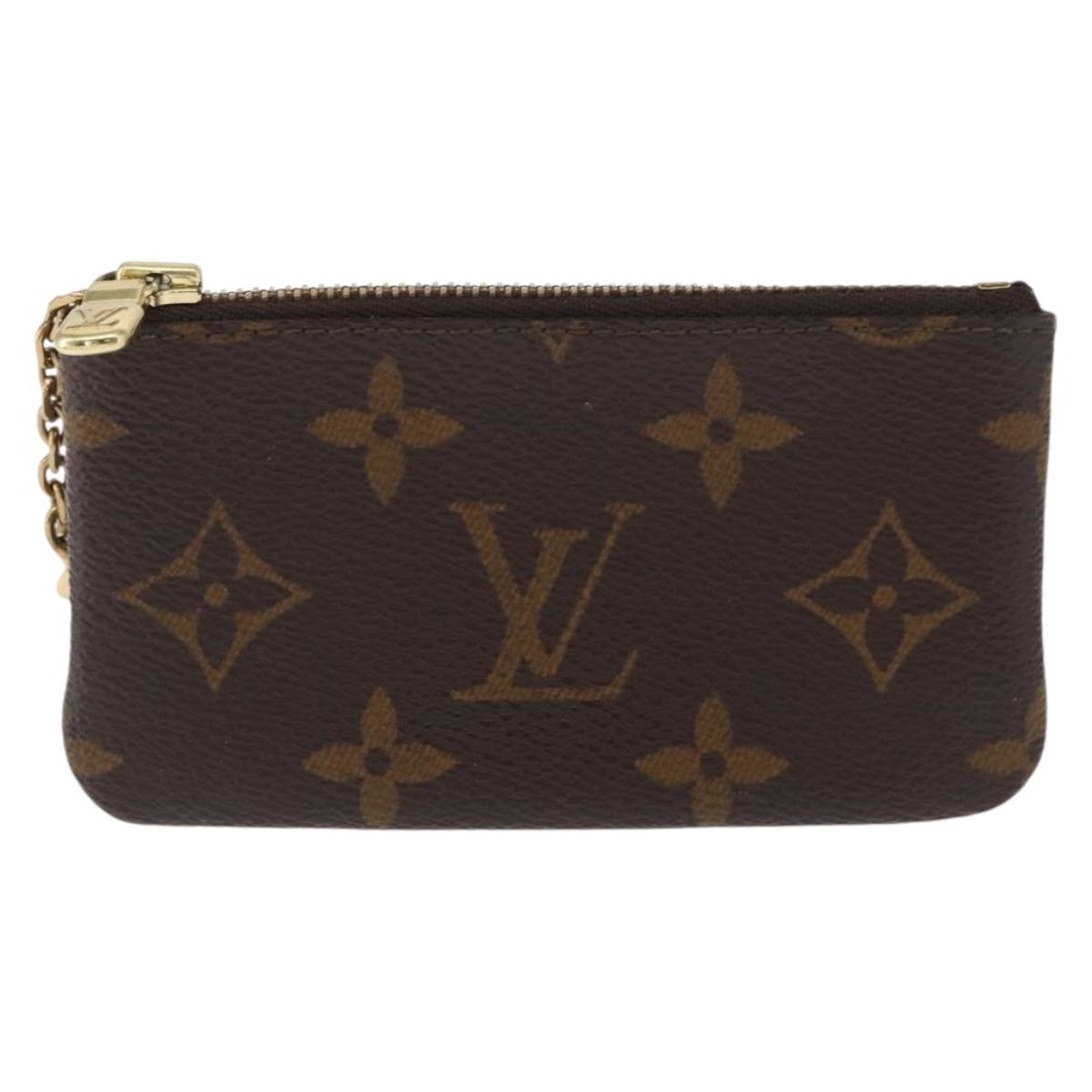 LOUIS VUITTON Monogram Pochette Cles Coin Purse M60033 LV Auth 168399
