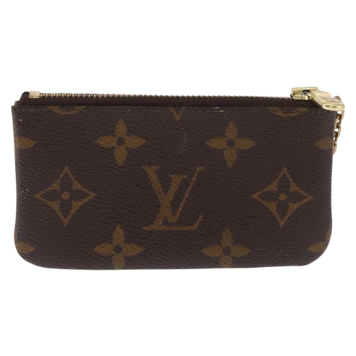 LOUIS VUITTON Monogram Pochette Cles Coin Purse M60033 LV Auth 168399