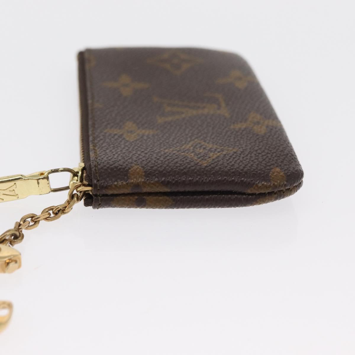 LOUIS VUITTON Monogram Pochette Cles Coin Purse M60033 LV Auth 168399