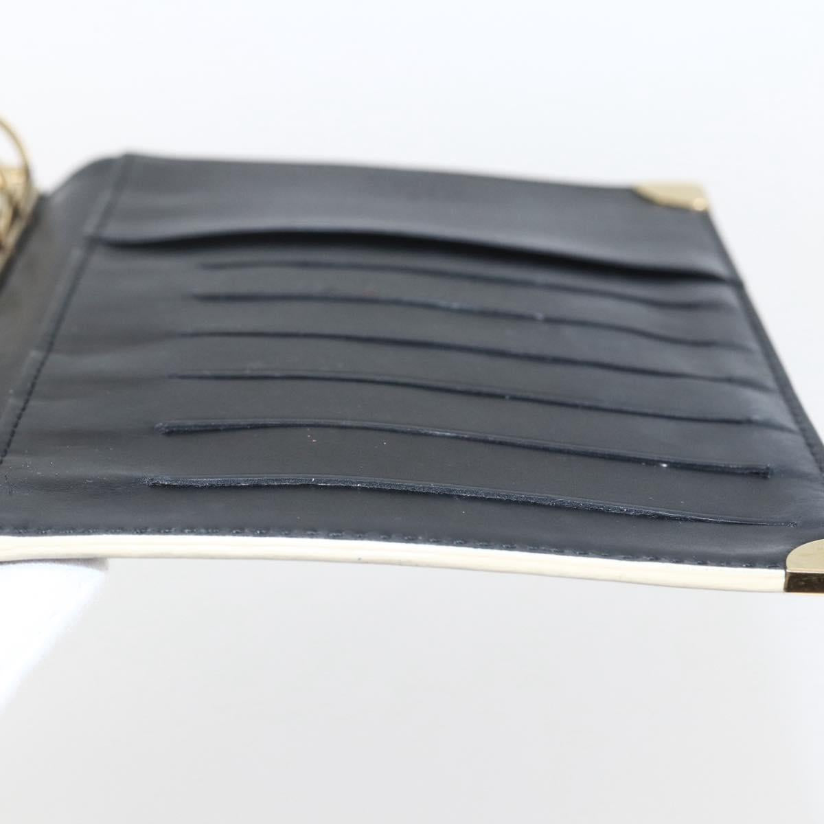 LOUIS VUITTON Agenda MM Day Planner Cover Suhari Black R20885 LV Auth 168404