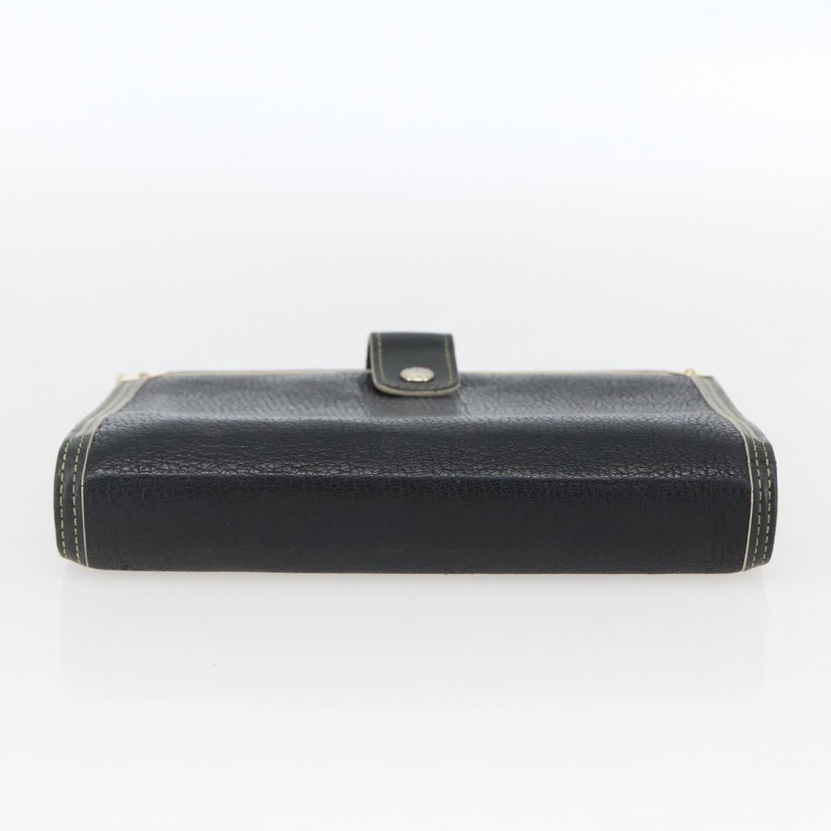 LOUIS VUITTON Agenda MM Day Planner Cover Suhari Black R20885 LV Auth 168404