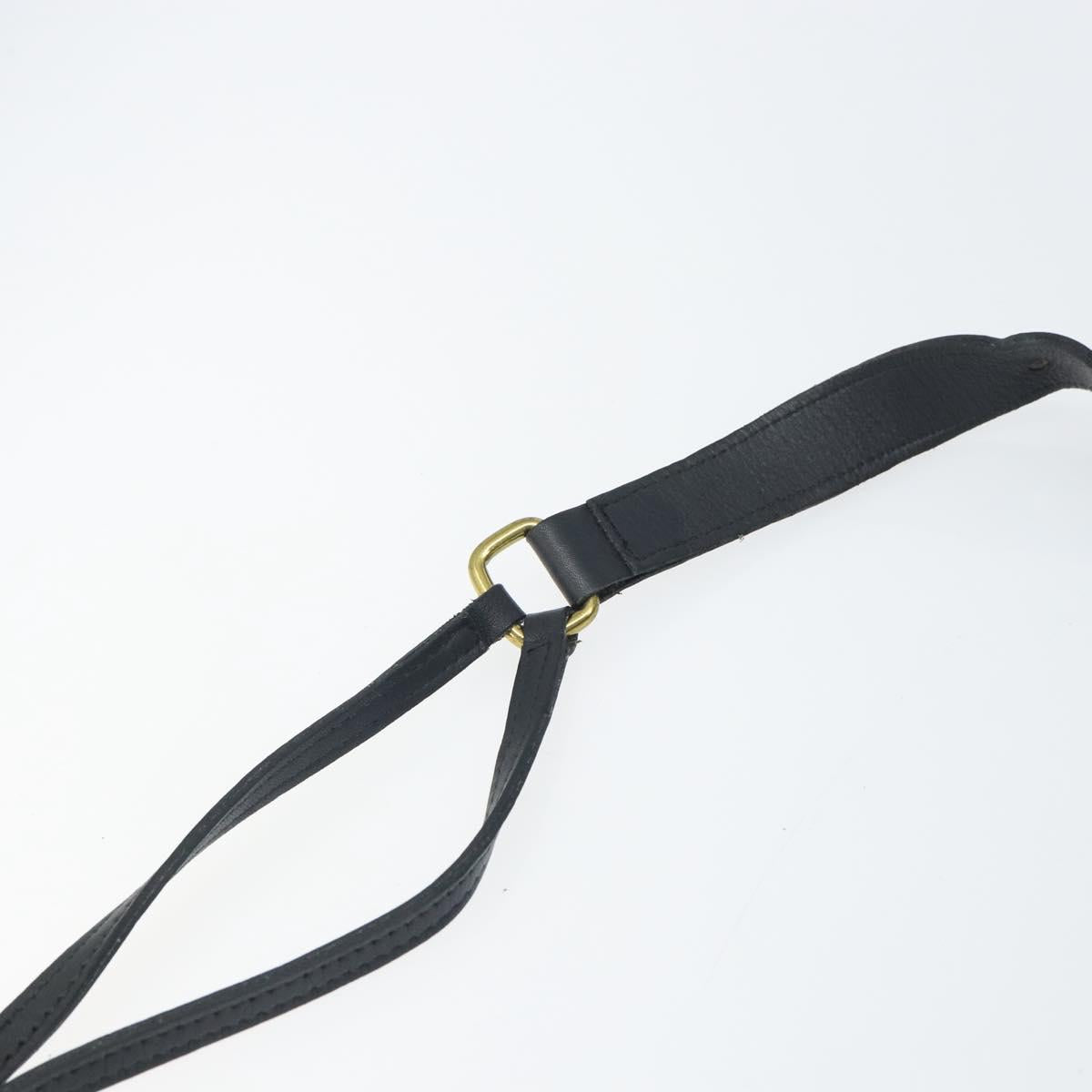 Coach Shoulder Bag Leather Black Auth 168425